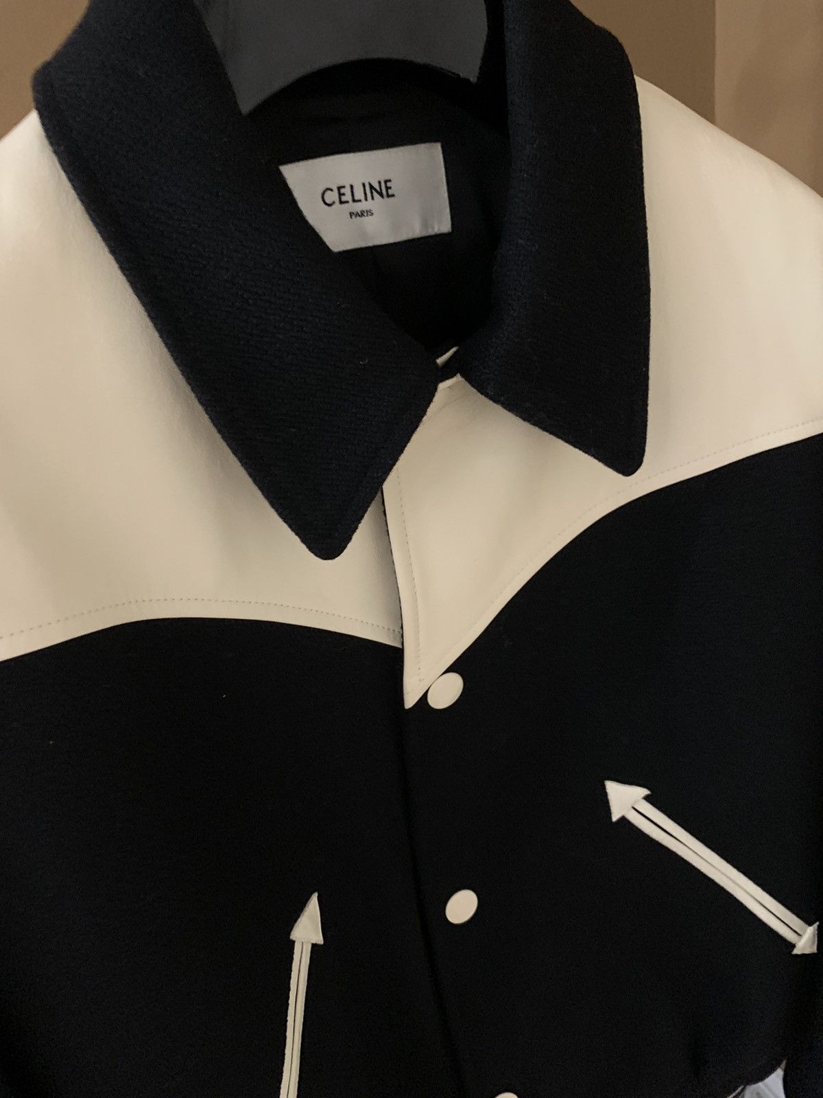 Celine Celine 2024FW Western Black and White teddy Size US S / EU 44-46 / 1 - 2 Thumbnail