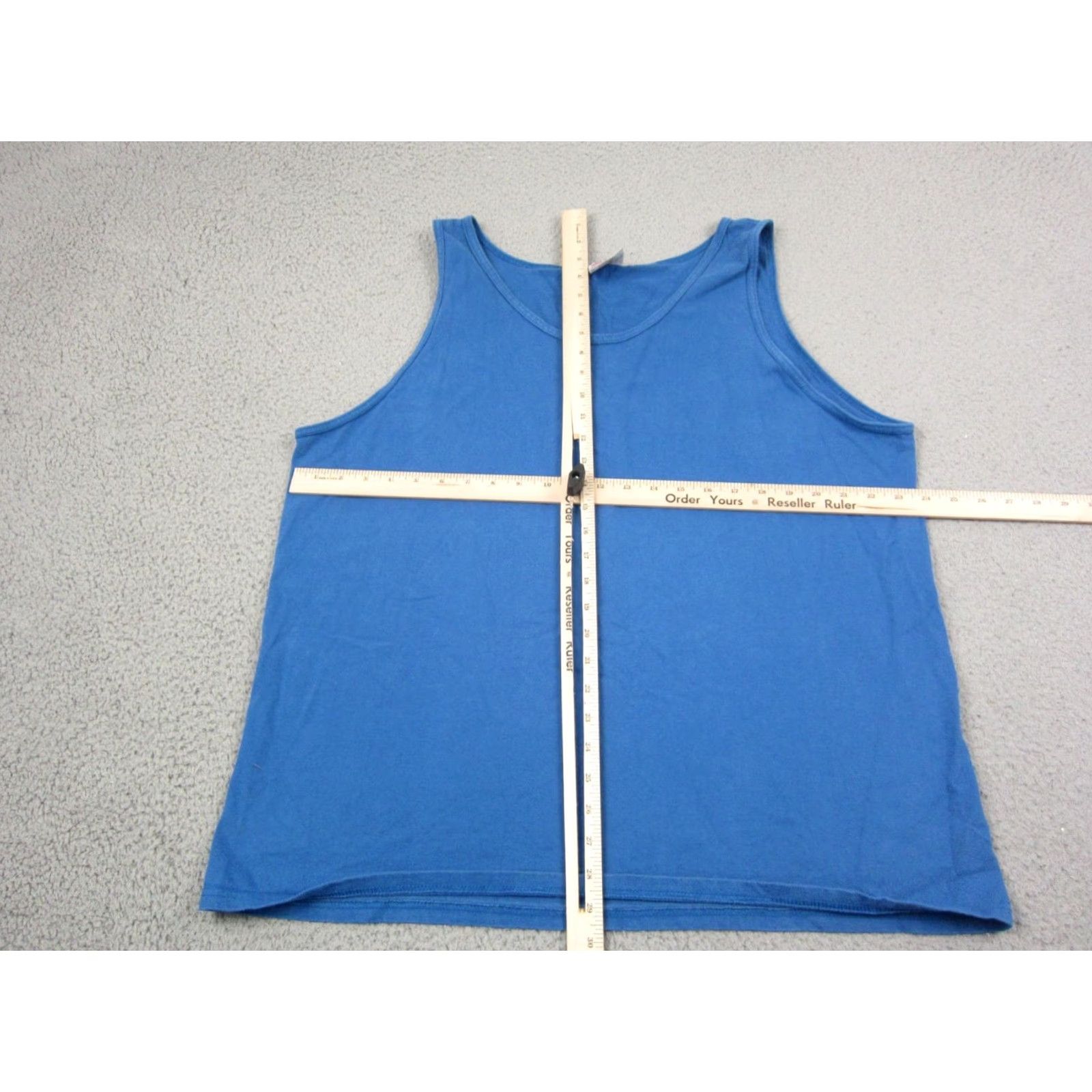 Vintage Pluma Tank Shirt Mens 2XL Blue Cotton Vintage USA 70s 90s Outdoor Sports Sleeveless Tank Vest Size US XXL / EU 58 / 5 - 5 Thumbnail