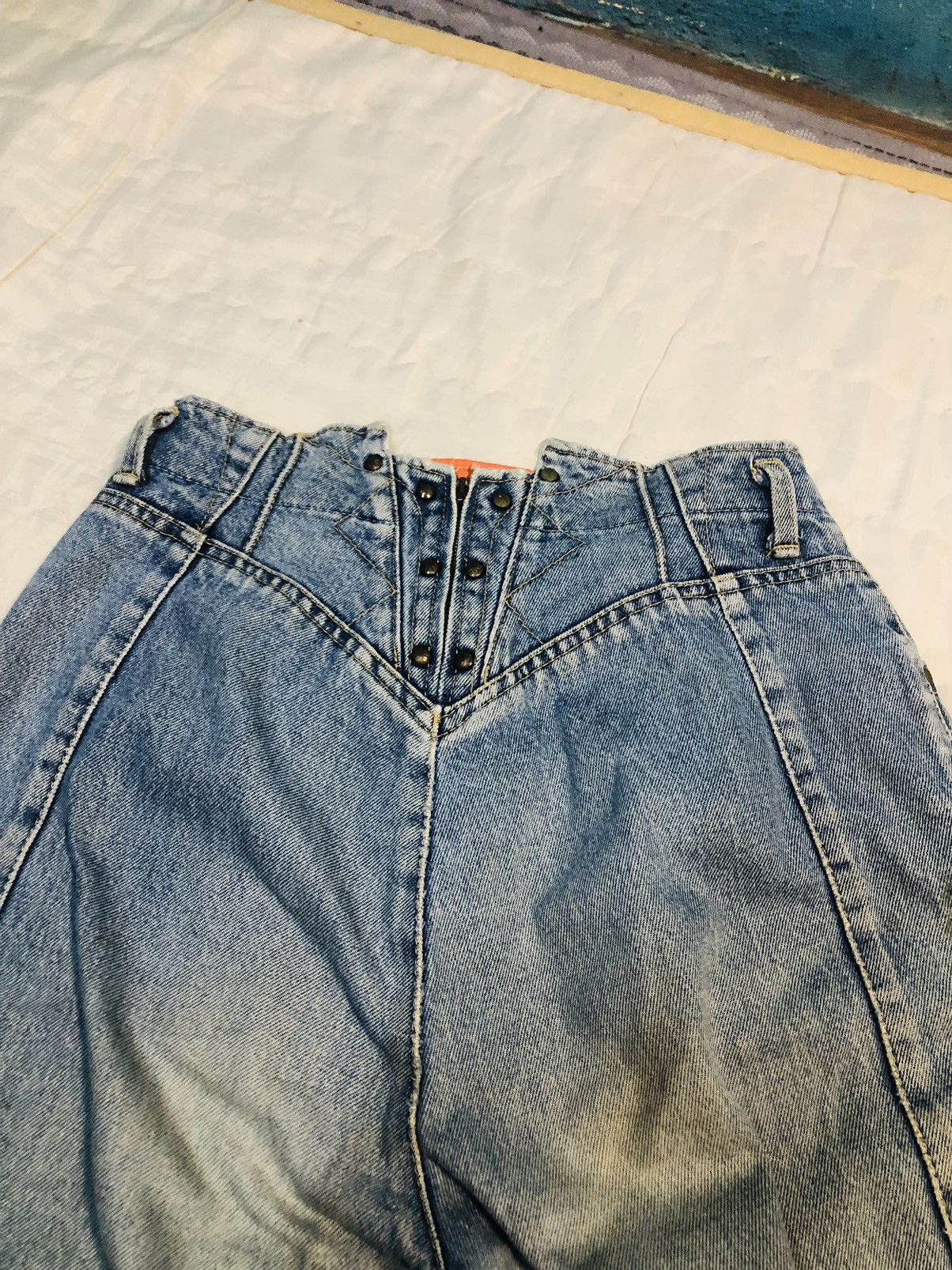 Japanese Brand Climax Double Zipper Jeans (10) Size US 26 / EU 42 - 15 Thumbnail