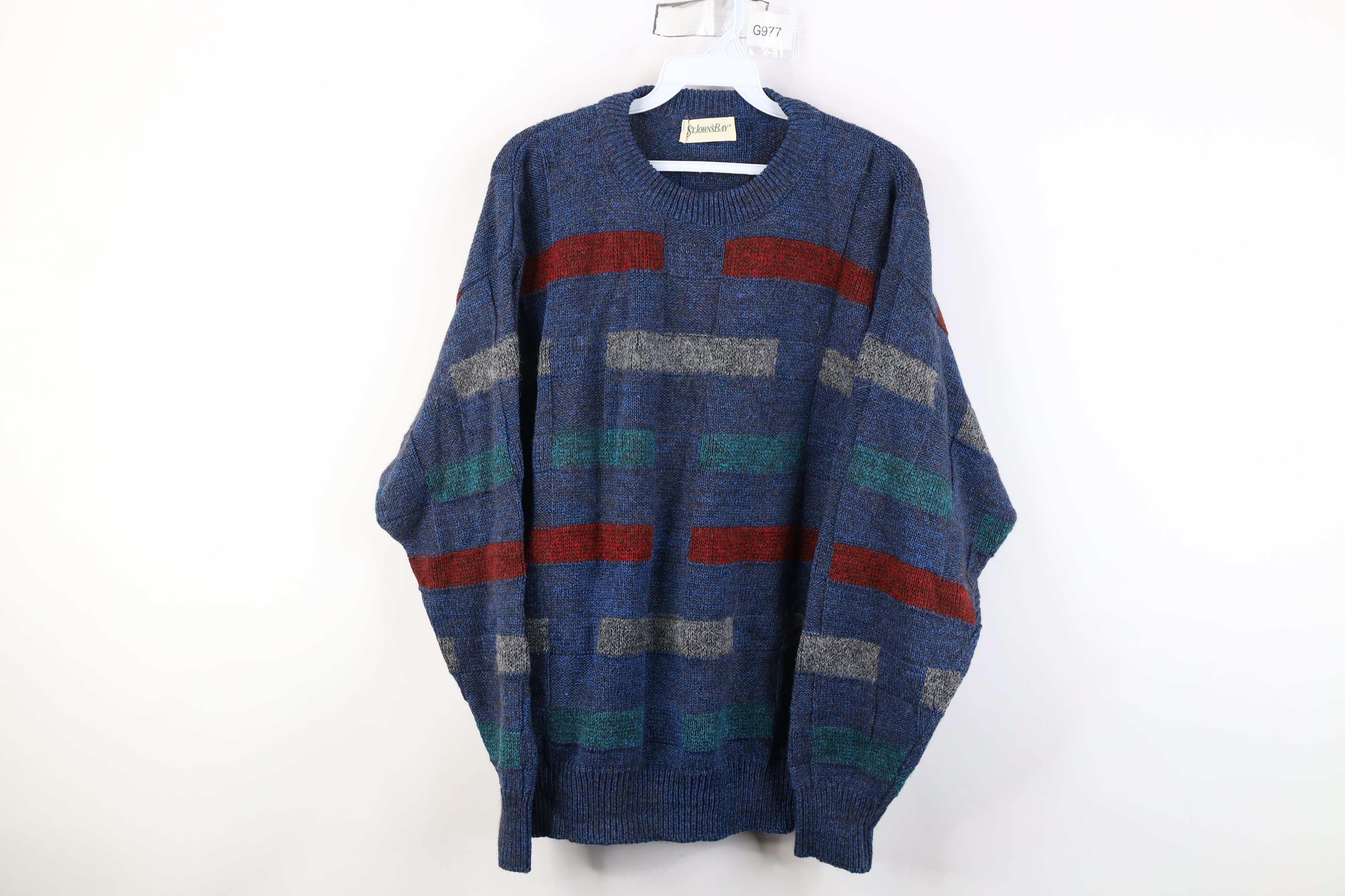 Vintage Vintage 90s Streetwear Wool Blend Knit Crewneck Sweater Size US M / EU 48-50 / 2 - 1 Thumbnail