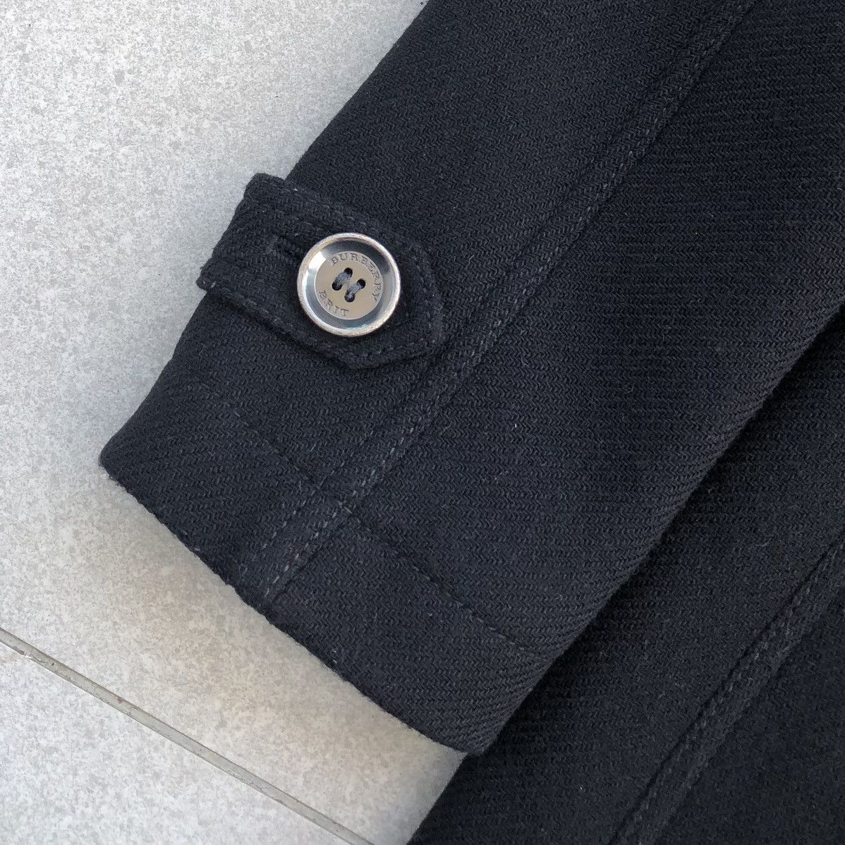 Burberry Burberry Brit Black Wool Blend Zip-Pocket Trench Coat Size M / US 6-8 / IT 42-44 - 14 Thumbnail