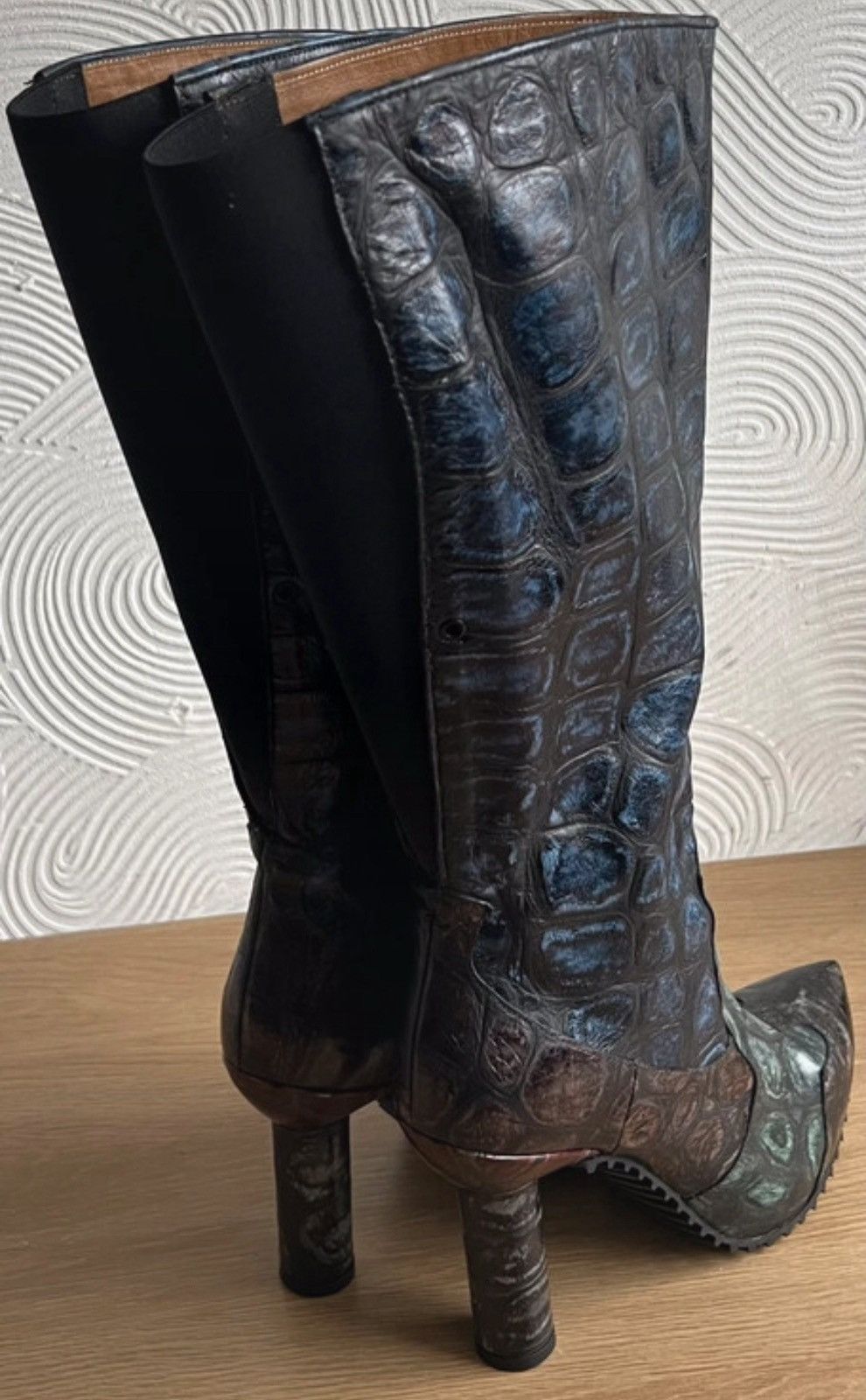 Other Muxart Barcelona exotic-textured knee-high boots 37 Size US 6 / IT 36 - 4 Thumbnail