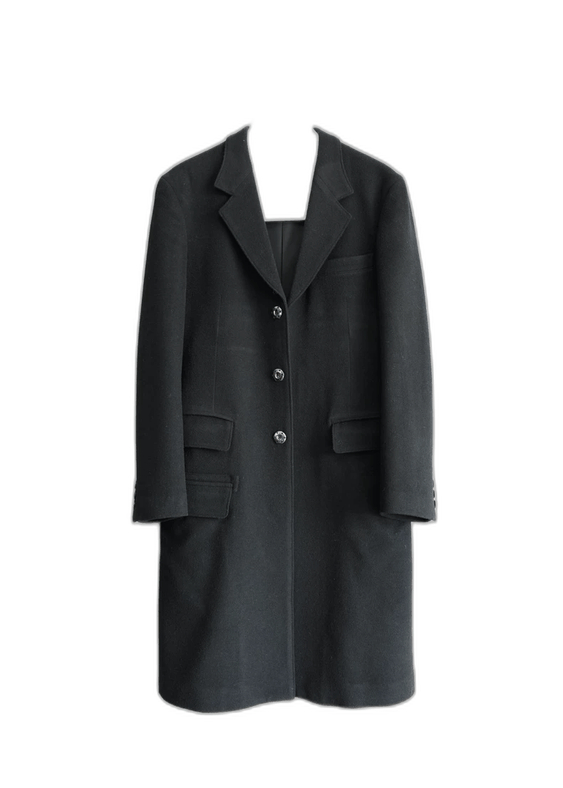 Yohji Yamamoto Yohji Yamamoto Yohji Yamamoto Wool Overcoat With Press But Size US M / EU 48-50 / 2 - 1 Thumbnail