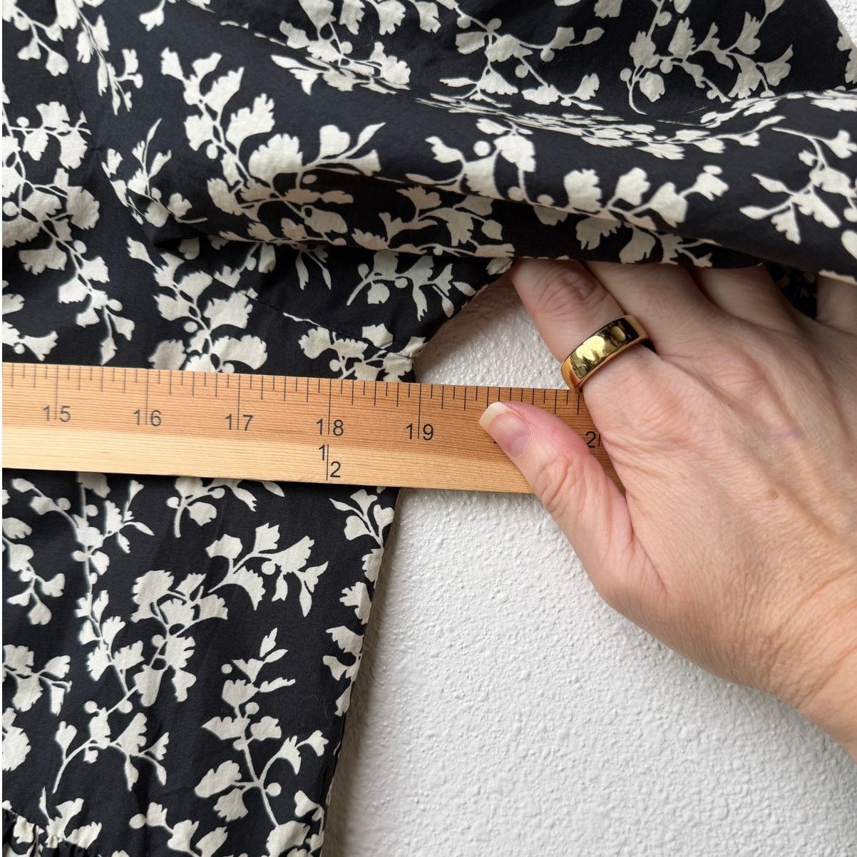 THE GREAT The Great Dress Black Ivory Floral Midi Women Button Front Size XS / US 0-2 / IT 36-38 - 12 Thumbnail