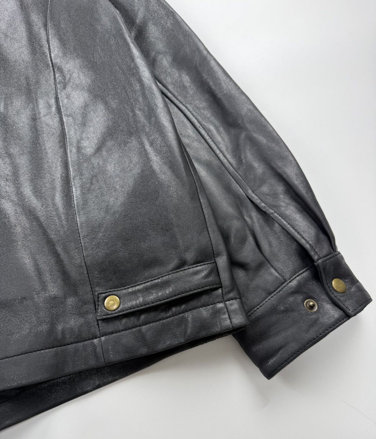 Balenciaga Vintage Balenciaga Zip Up Leather Jacket Size US L / EU 52-54 / 3 - 7 Thumbnail