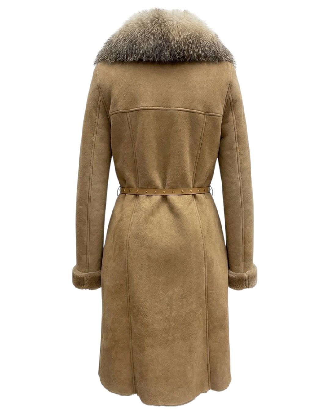 Gucci F/W 2010 SHEARLING LEATHER COAT WITH POLAR FOX FUR COLLAR Size XS / US 0-2 / IT 36-38 - 3 Thumbnail