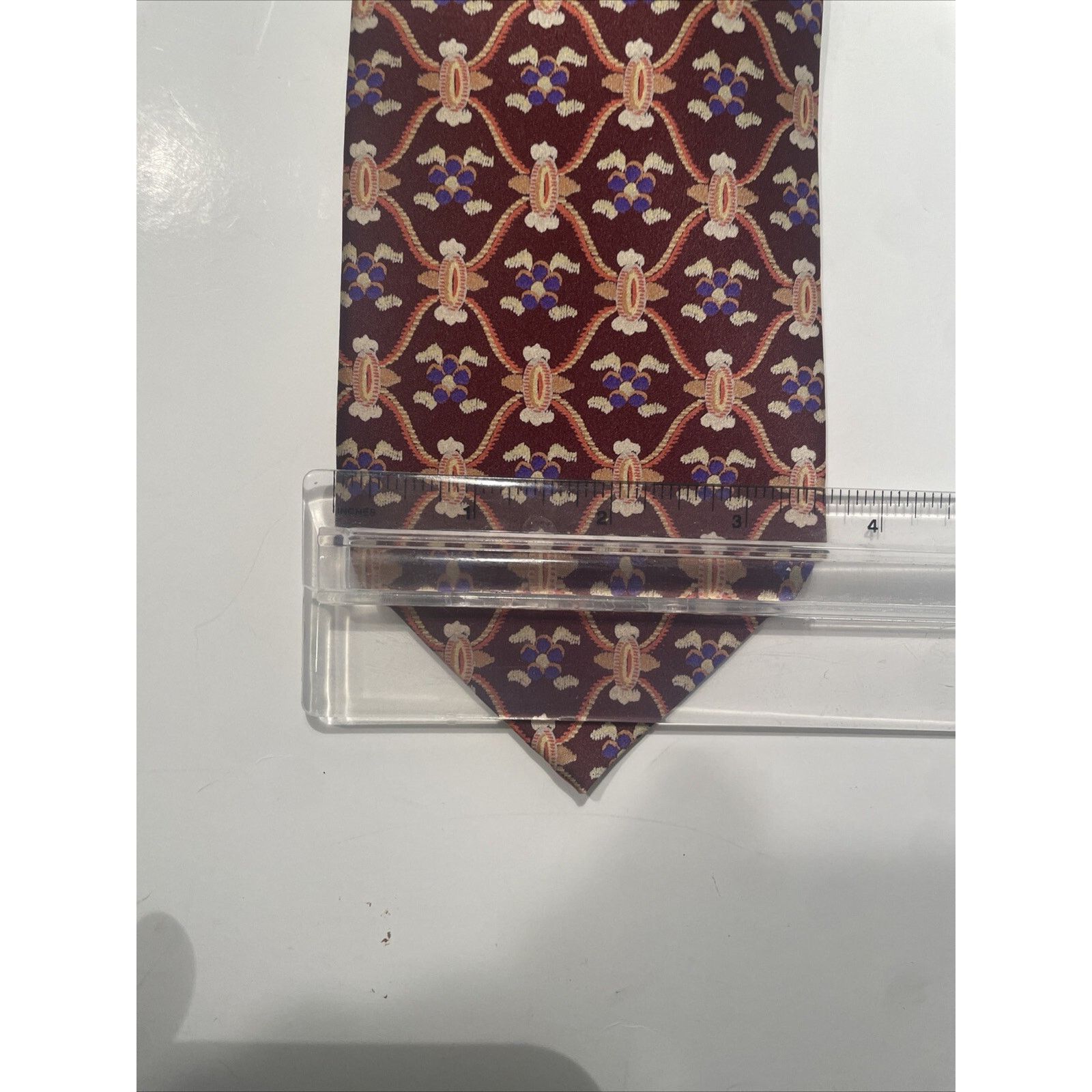 TED LAPIDUS TED LAPIDUS MEN'S Abstract SILK MULTICOLOR NECKTIE HANDMADE Size ONE SIZE - 9 Thumbnail