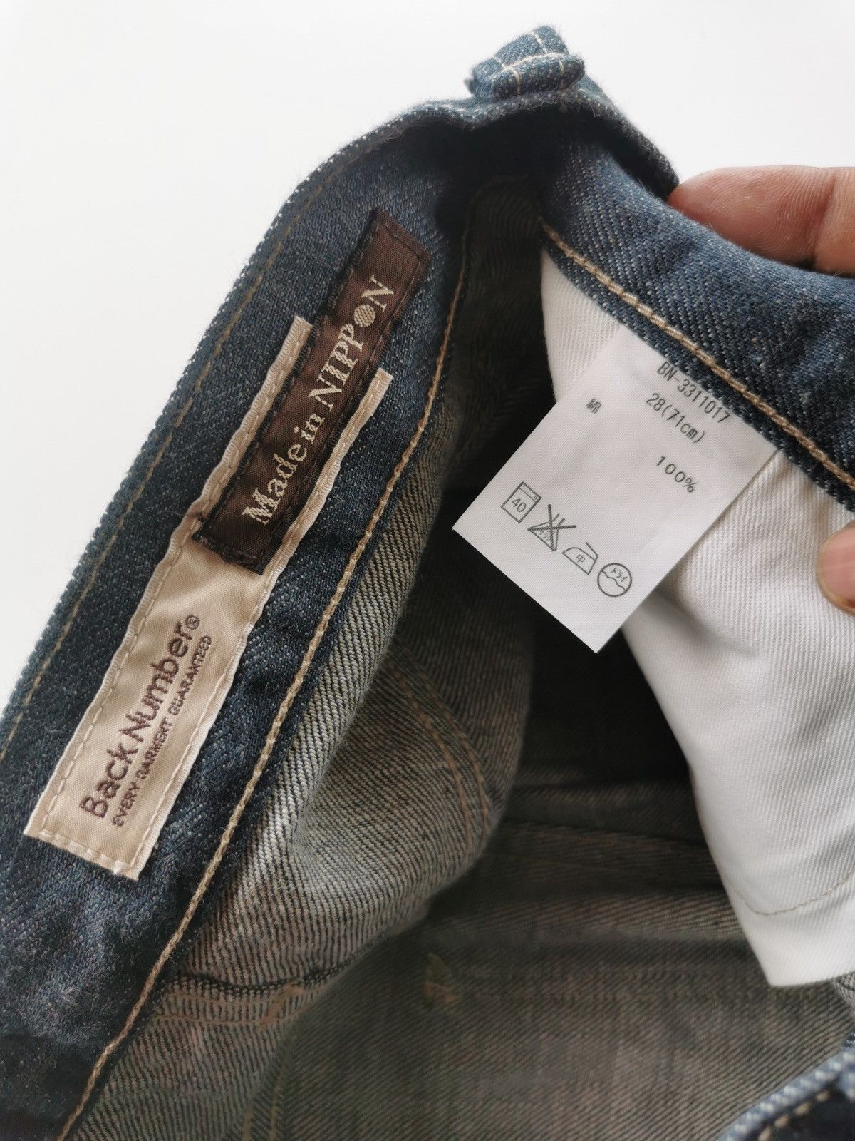 Japanese Brand Back Number Selvage Jeans (R1229224) Size US 28 / EU 44 - 9 Thumbnail