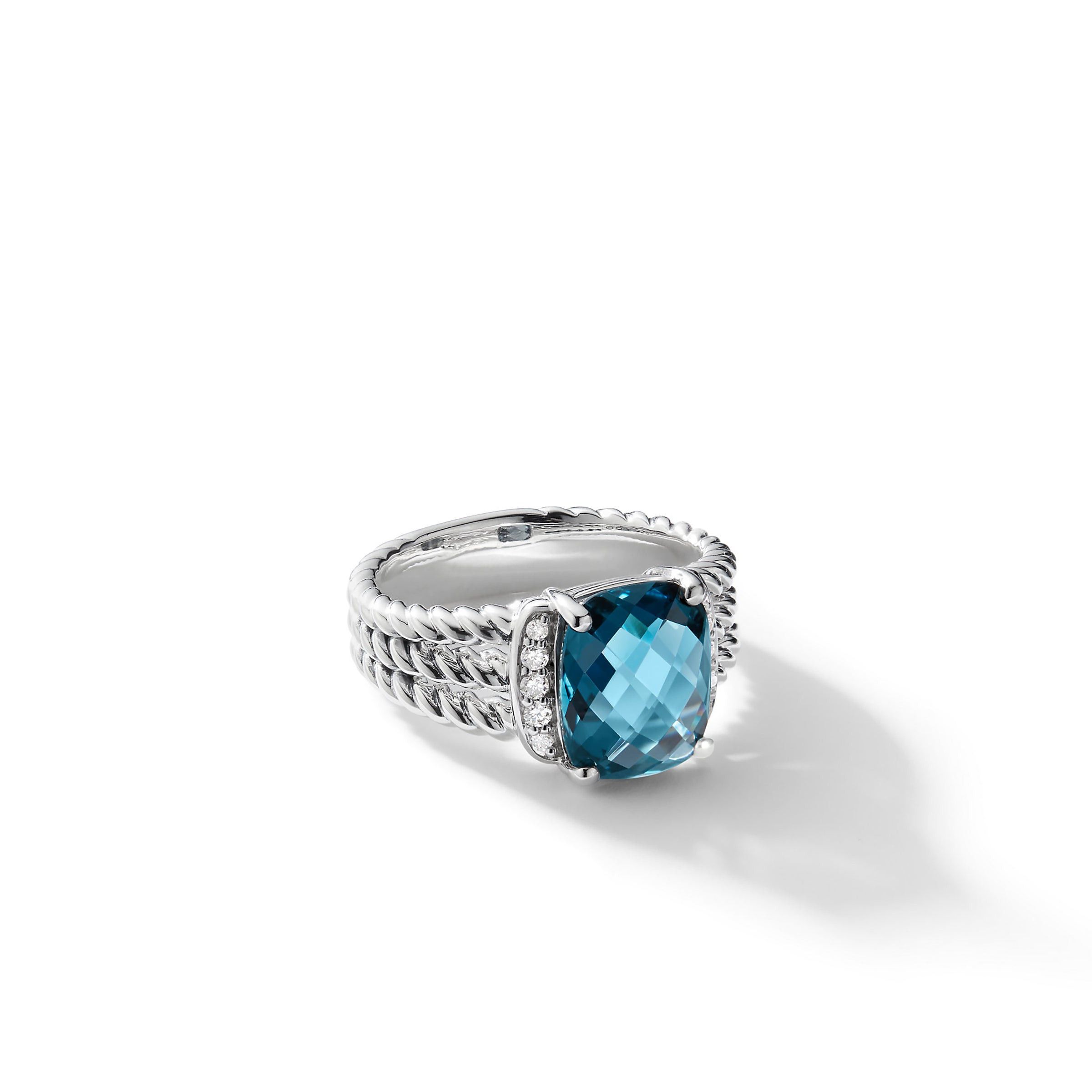 David Yurman o1w1db10526 R11028D Size:7/Petite Ring in Silver Size ONE SIZE - 1 Thumbnail