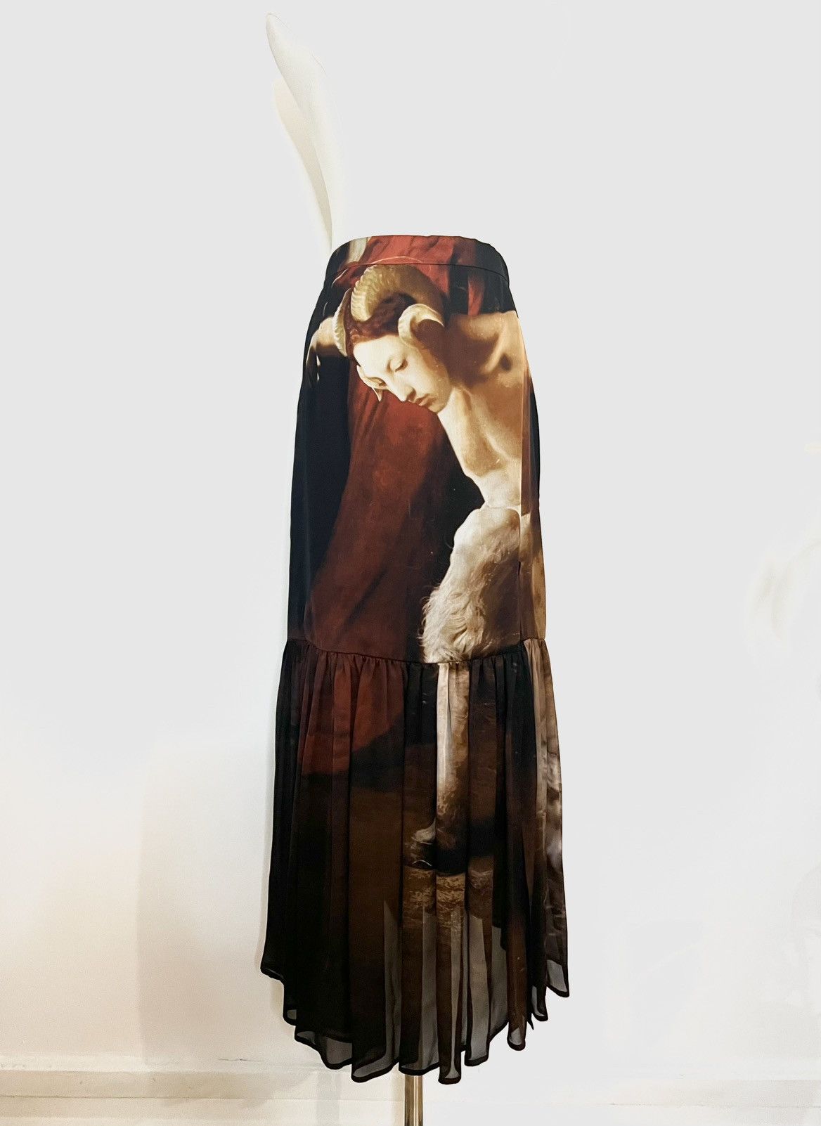 Givenchy Givenchy “Faun” printed silk skirt from the Fall 2015 Size 27" / US 4 / IT 40 - 2 Thumbnail