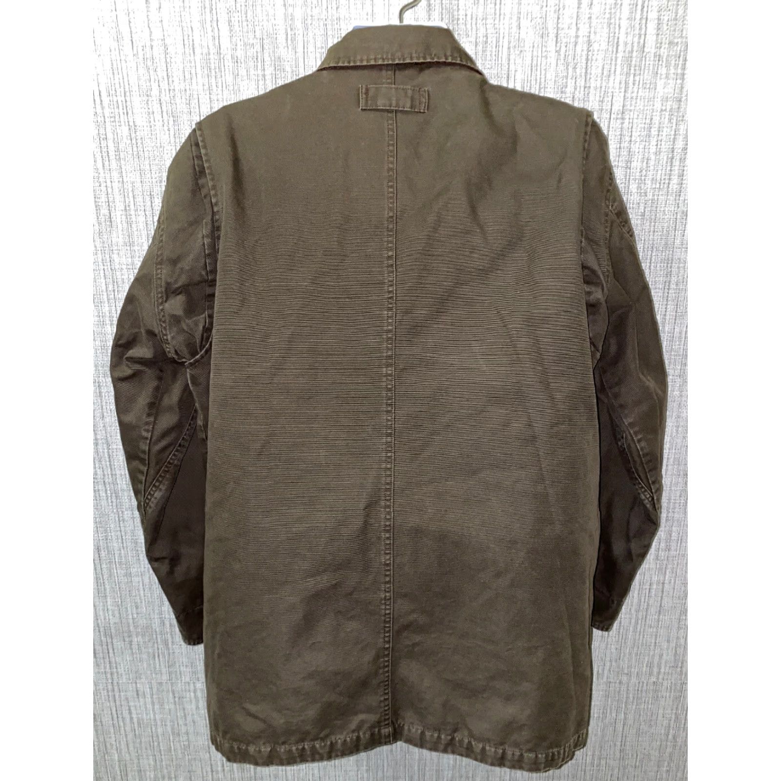 Eddie Bauer Eddie Bauer Mens Canvas Brown Plaid Lined Button Front Jacket Size L Size US L / EU 52-54 / 3 - 5 Thumbnail