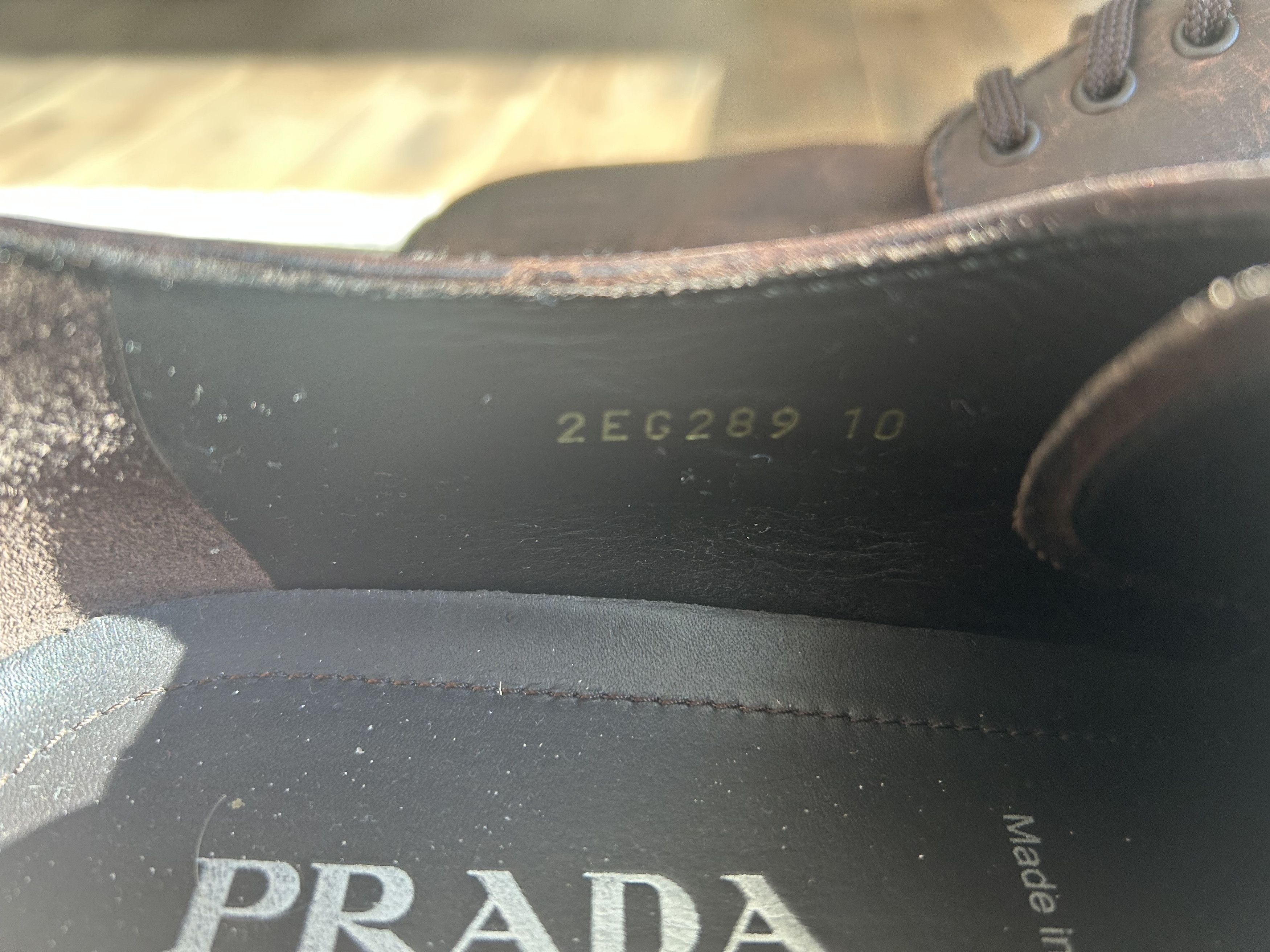 Prada Prada Pull Up Derby Size US 11 / EU 44 - 6 Thumbnail