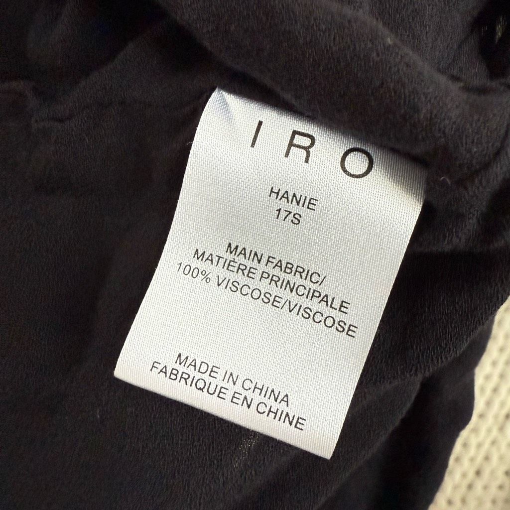 Iro IRO Hanie Black Long Sleeve Cold Shoulder Open Back Dress $3 Size L / US 10 / IT 46 - 8 Thumbnail