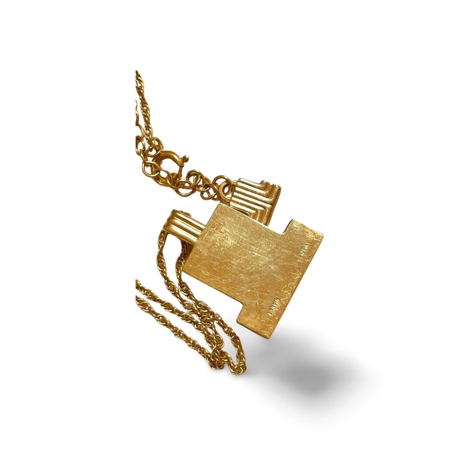 Lanvin Vintage LANVIN golden chain necklace with crystals Size ONE SIZE - 4 Thumbnail
