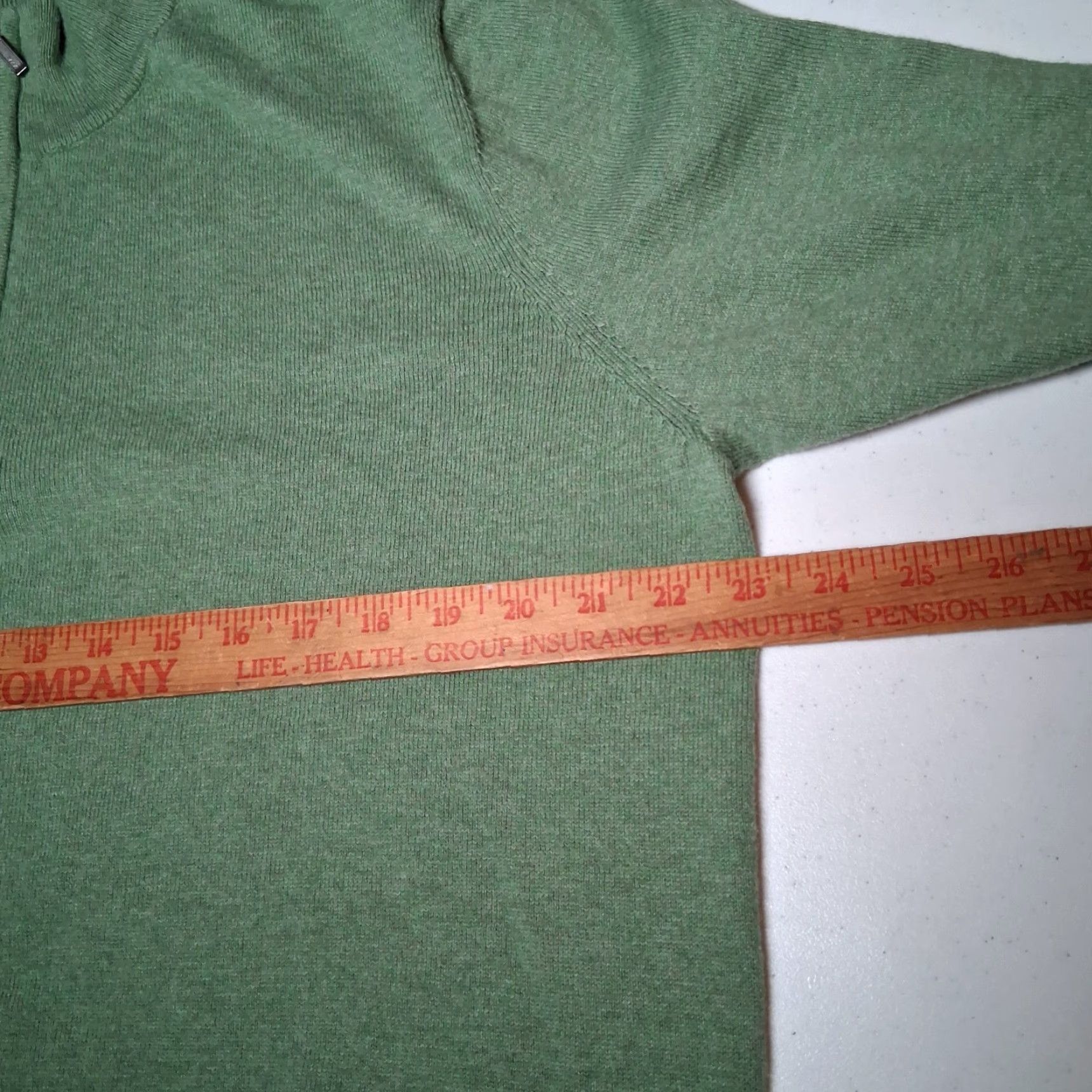 Vintage VINTAGE LL Bean Sweater Men Large Green Cotton Cashmere Knit 1/4 Zip Classic Pullover Mens Size US L / EU 52-54 / 3 - 6 Thumbnail