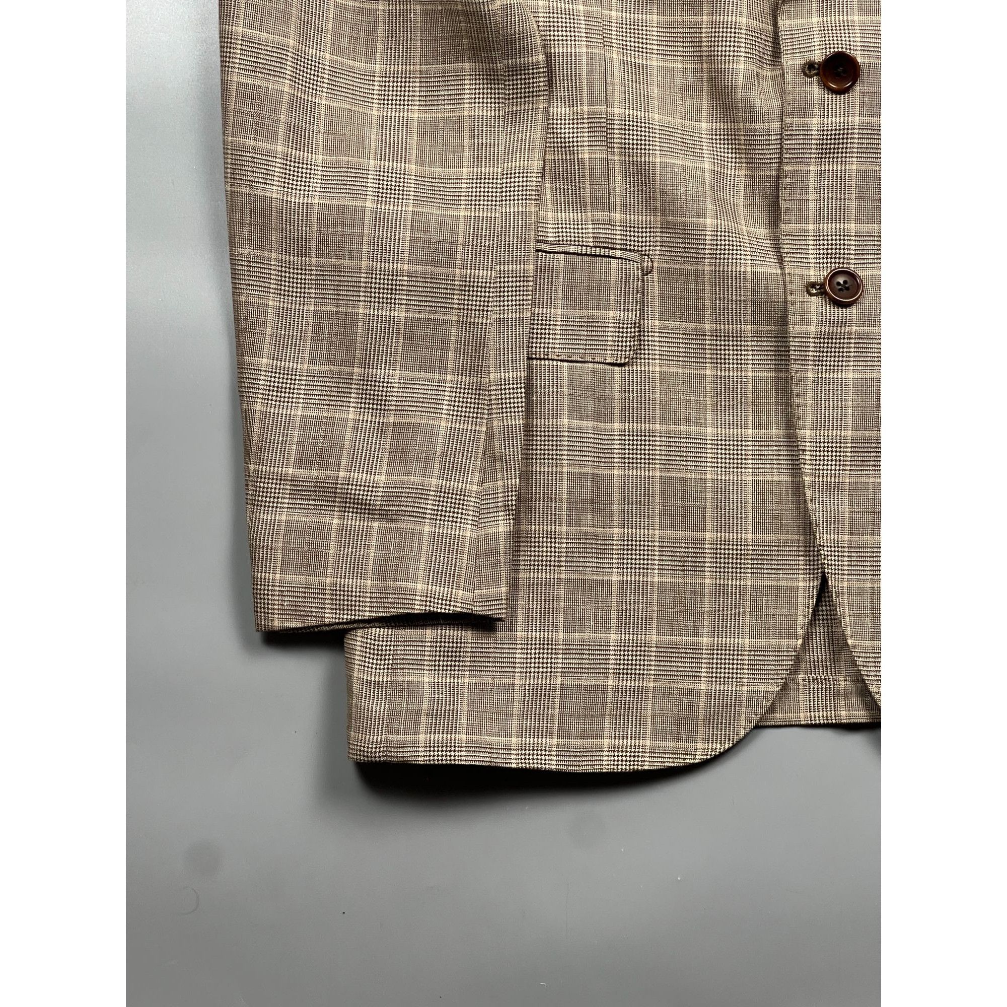 Loro Piana Flannel Bay Napoli Ing Loro Piana Linen Blend Blazer (Y0880) Size 40R - 2 Thumbnail