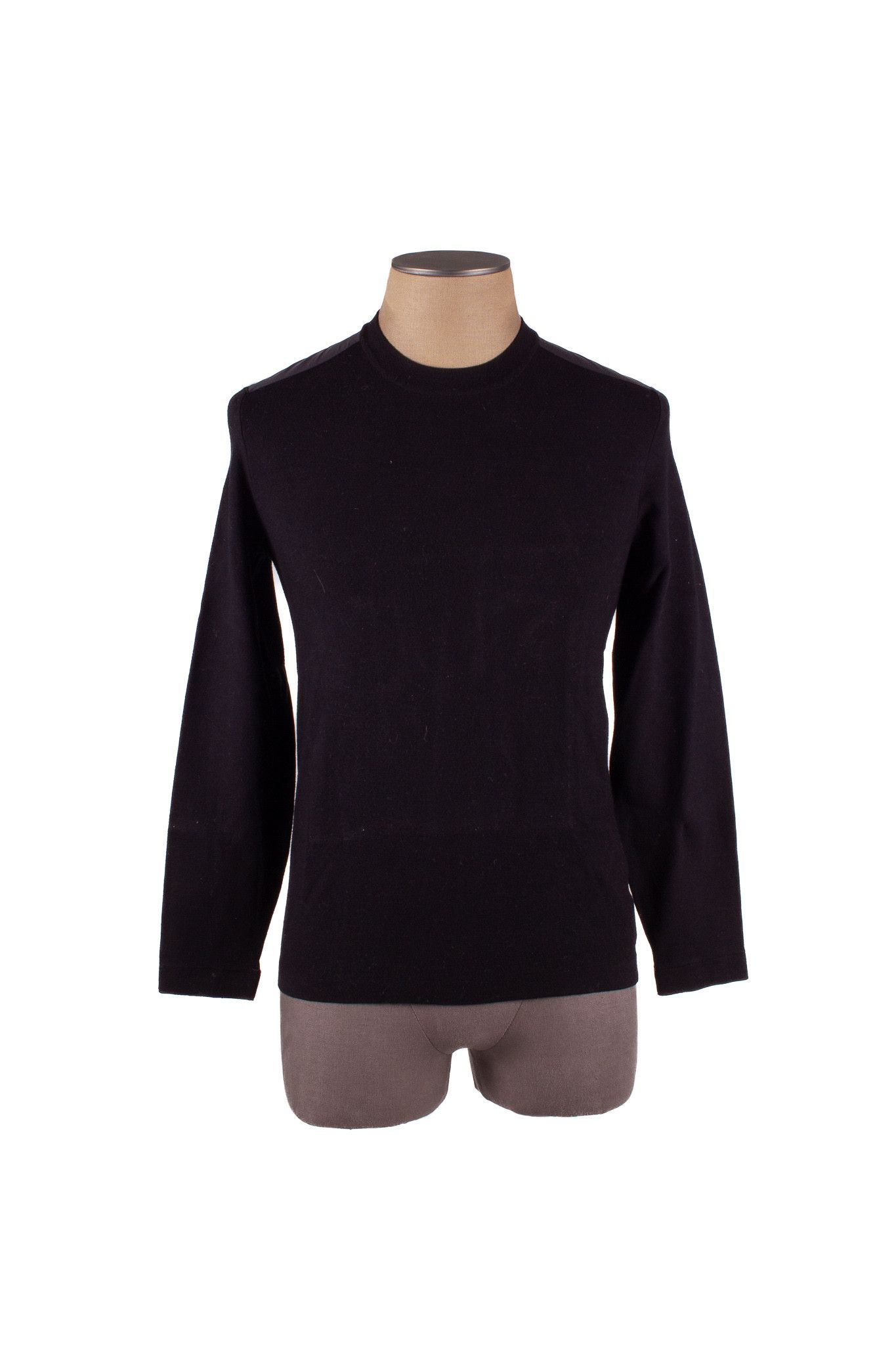 image of Theory Black Viscose Blend Sweater, Men's (Size Small)