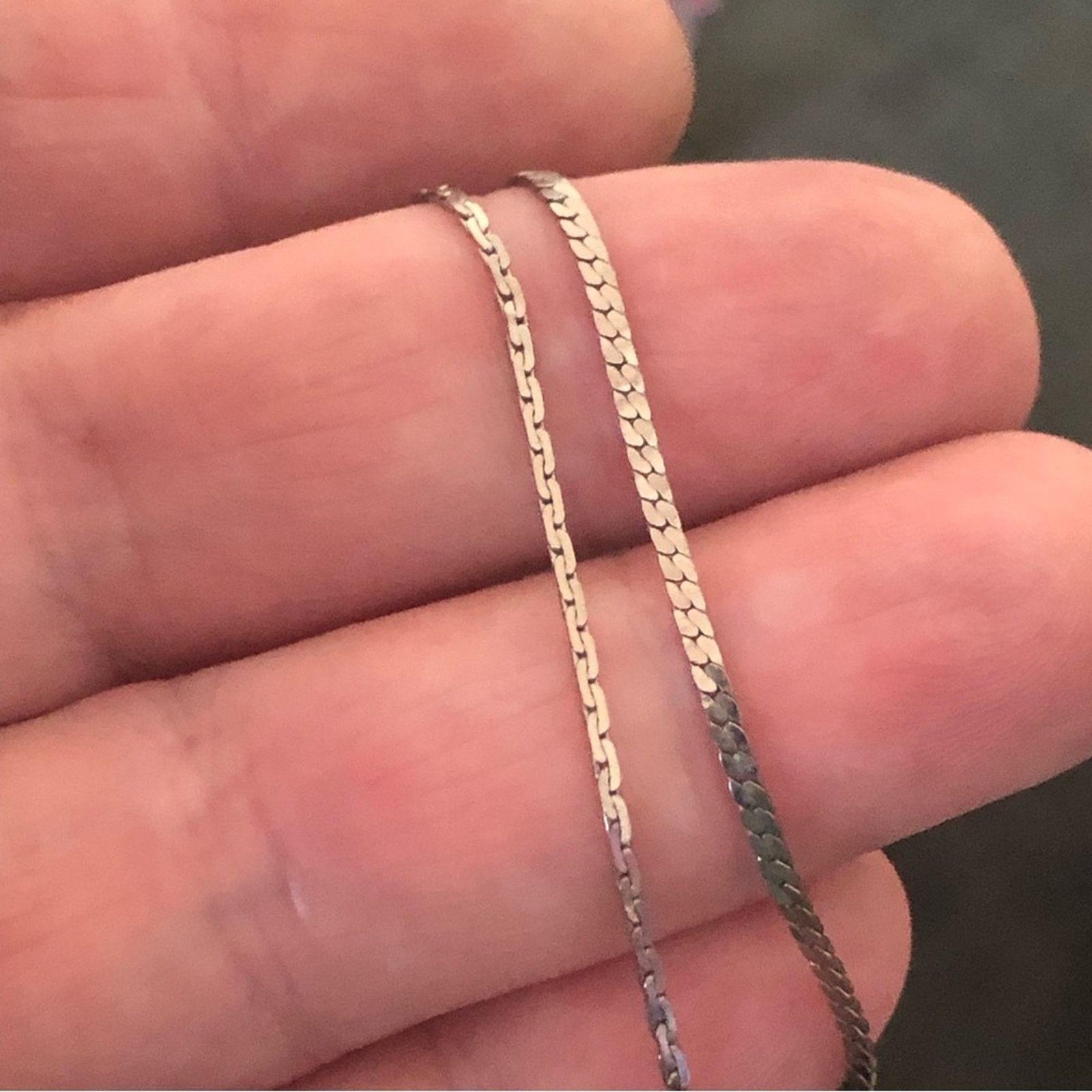 Vintage Vintage double strand silver plated chain bracelet Size ONE SIZE - 7 Thumbnail