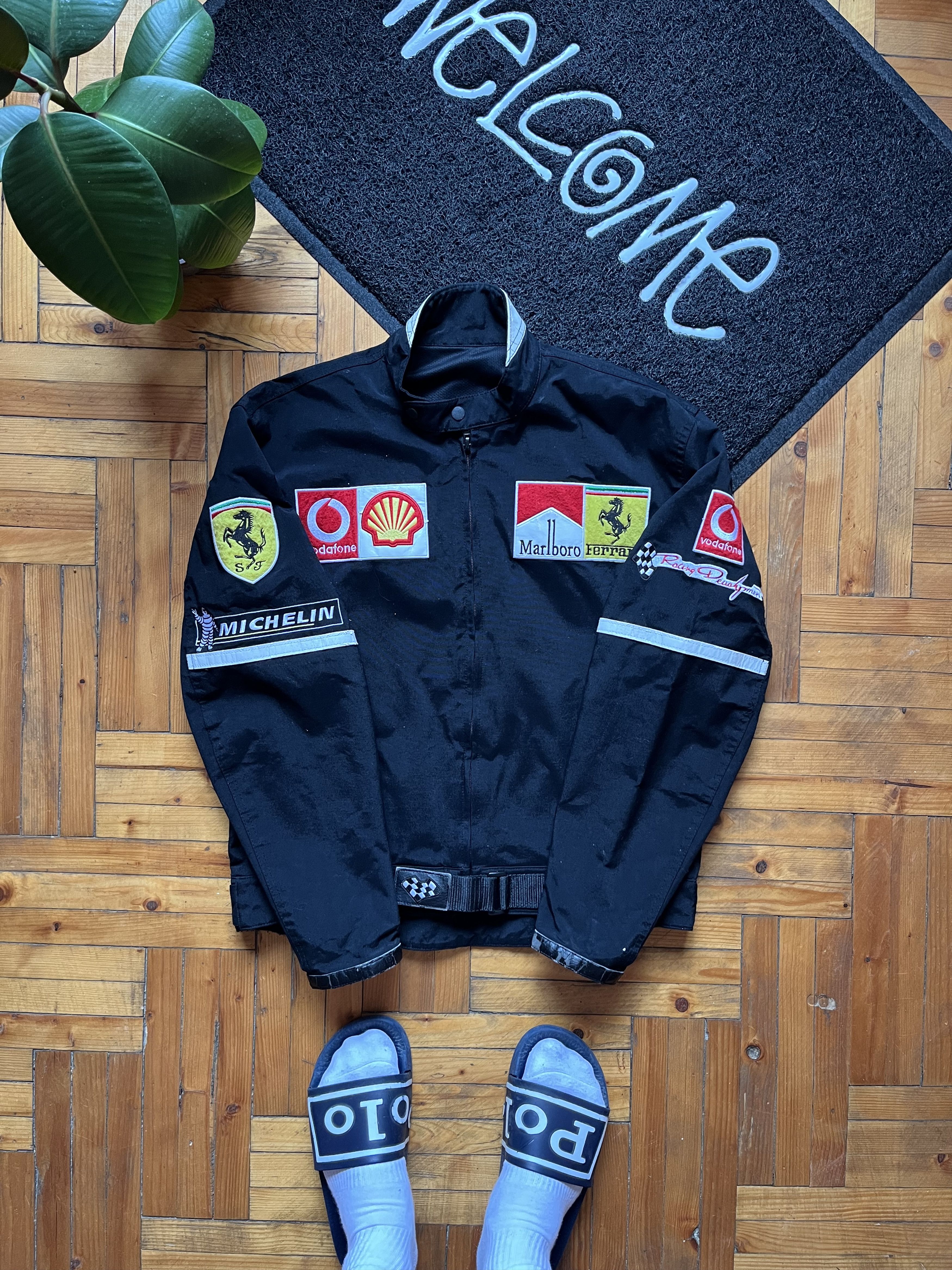 Ferrari Vintage 90's Marlboro Ferrari Black Racing Jacket Nascar Size US L / EU 52-54 / 3 - 1 Thumbnail