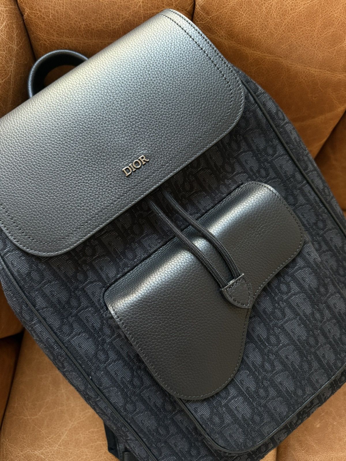 Dior Black Oblique Saddle Backpack Size ONE SIZE - 2 Thumbnail
