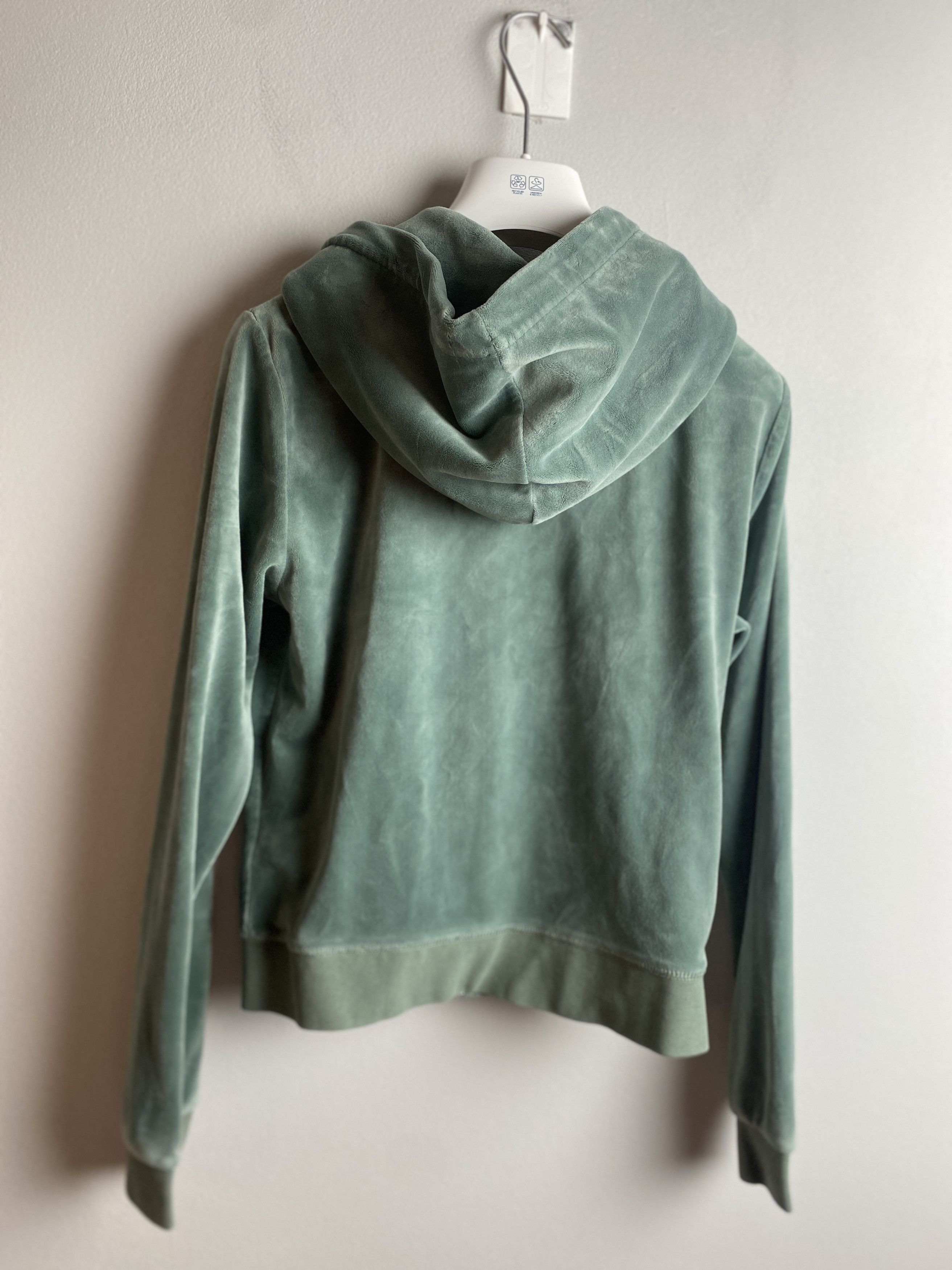 Juicy Couture Juicy Couture small logo velvet velour crop zip-up hoodie Size S / US 4 / IT 40 - 5 Thumbnail