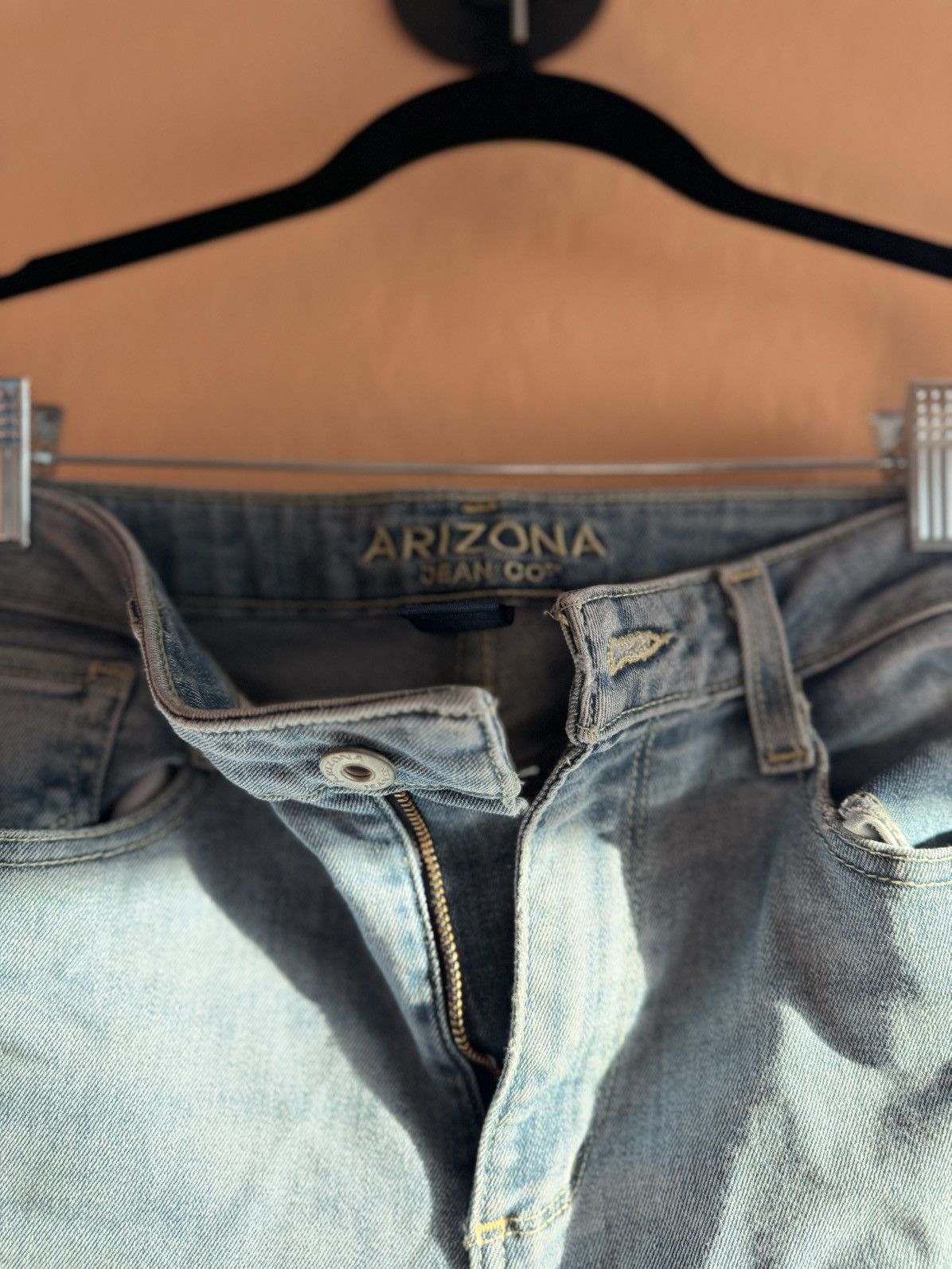 Arizona Jean Co. Arizona Jean Co. Light Wash Distressed Skinny Jeans Size 28" / US 6 / IT 42 - 3 Thumbnail