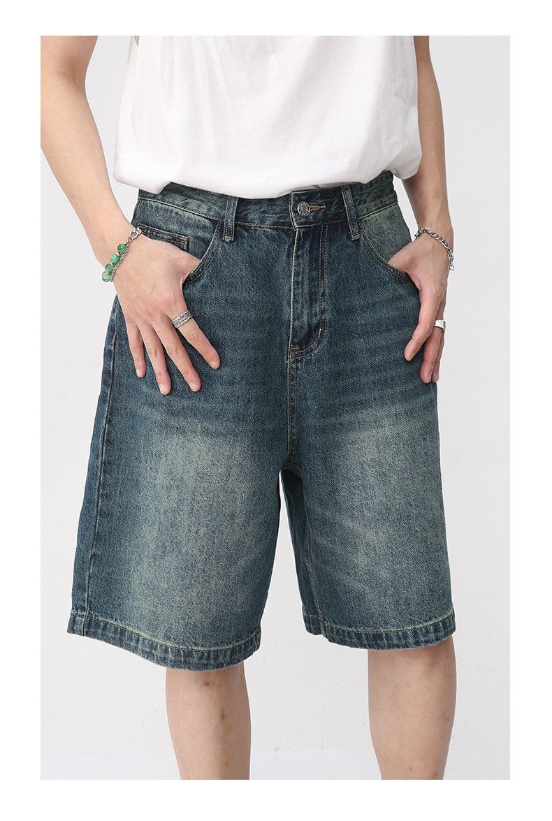 Japanese Brand × Jean Japanese retro loose distressed denim shorts Size US 32 / EU 48 - 5 Thumbnail