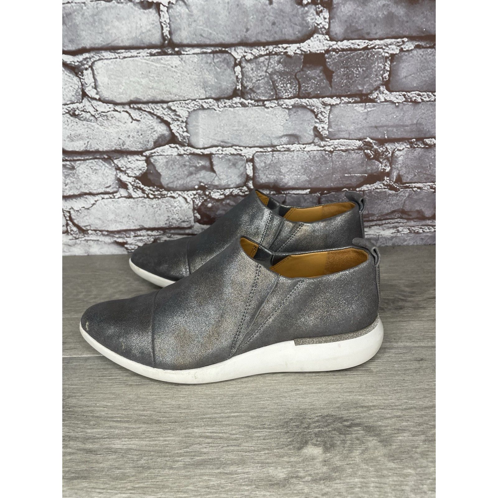 Johnston & Murphy Johnston & Murphy Tru Foam Dakota Silver Leather Sneakers Sh Size US 8 / IT 38 - 5 Thumbnail