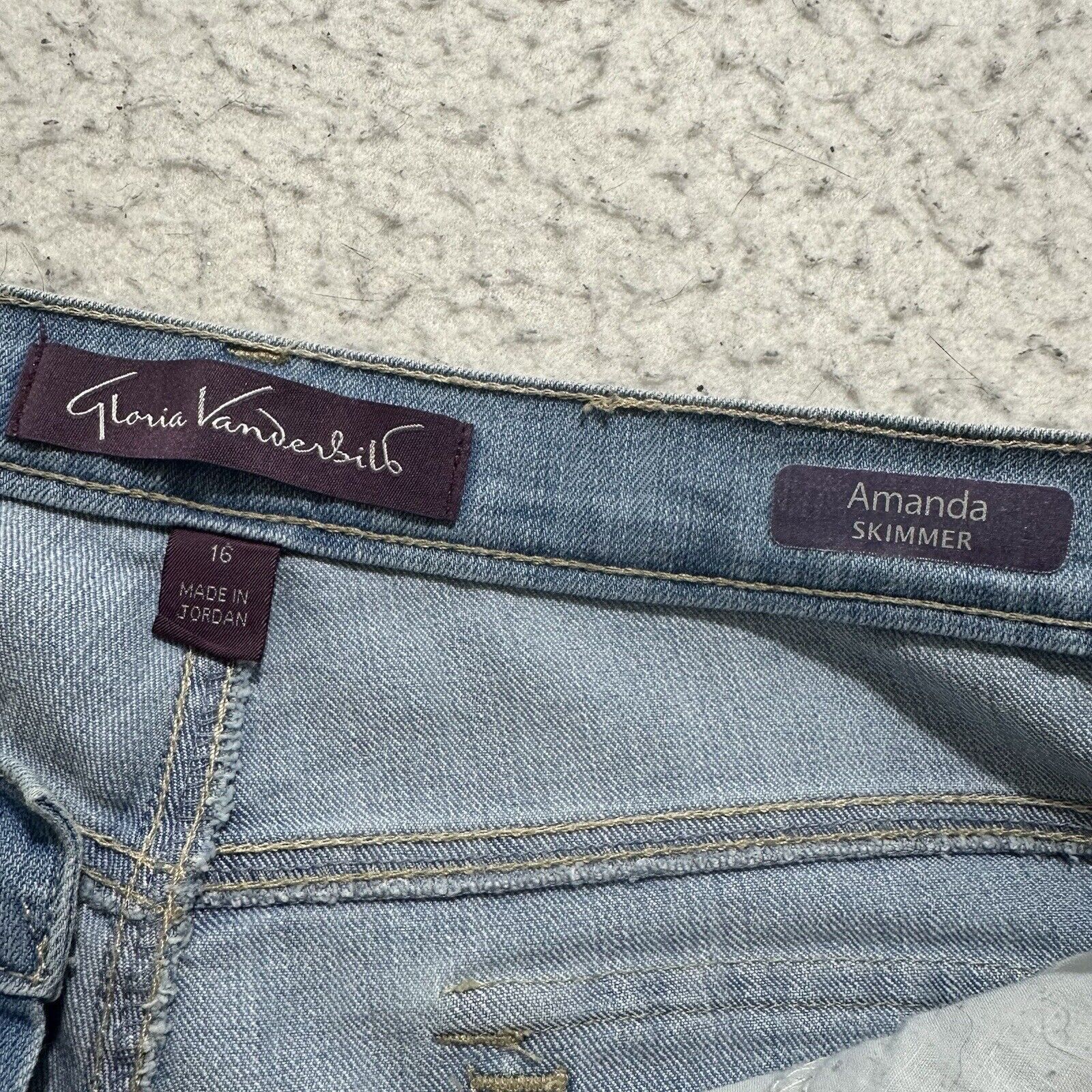 Gloria Vanderbilt Gloria Vanderbilt 16 Light Blue Capri Denim Jeans Size 38" / US 16 / IT 52 - 4 Thumbnail
