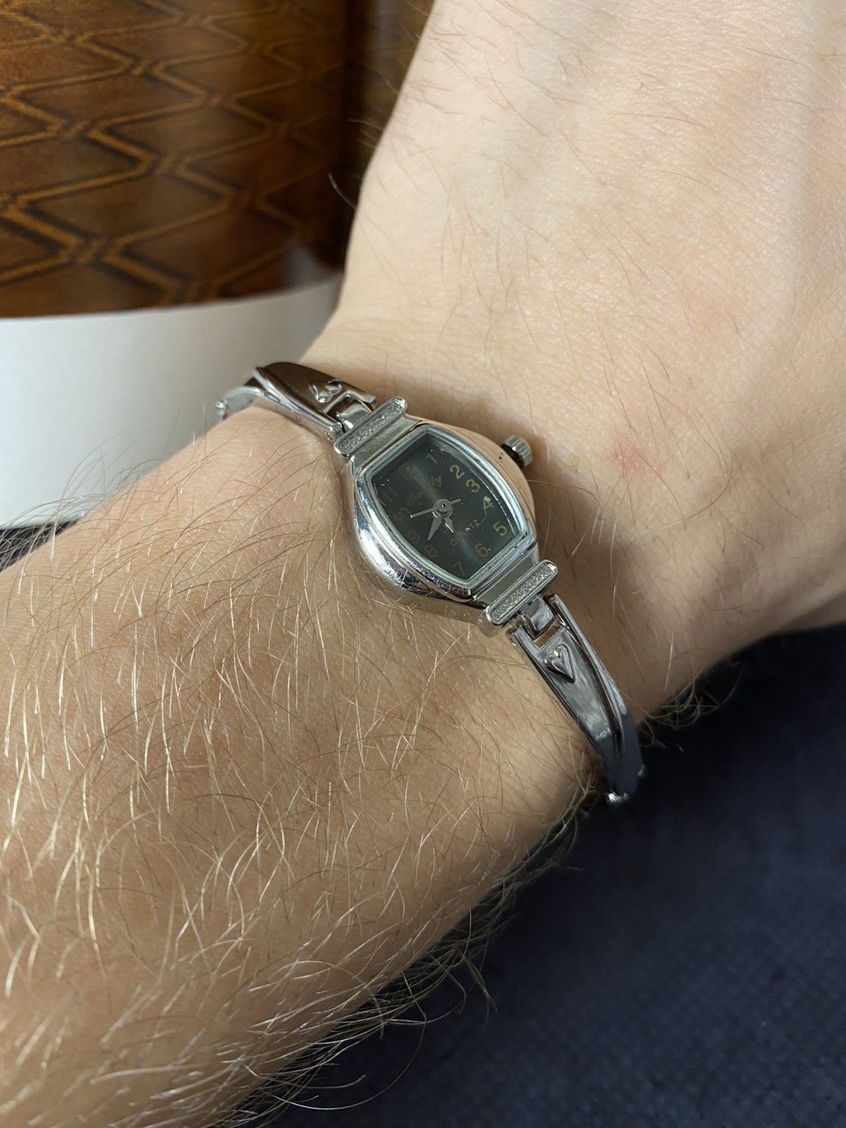 Jewelry Women's Silver Tone Watch, Quartz, with Bracelet Rhinestones Size ONE SIZE - 10 Thumbnail