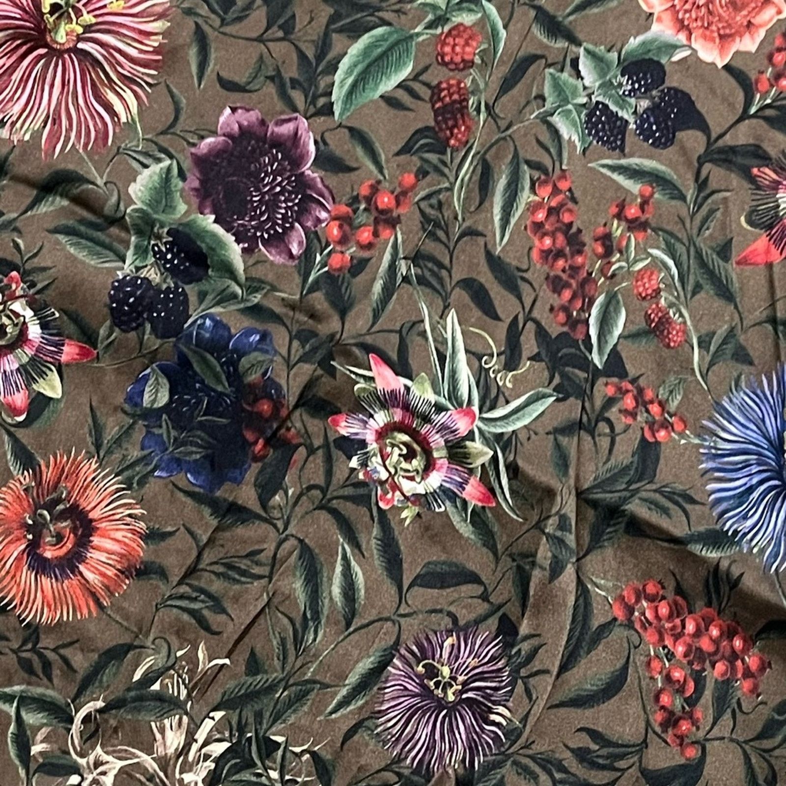 Vintage Momoni Midi Dress Long Sleeve Silk Blend Floral Print Sz 40 Size XL / US 12-14 / IT 48-50 - 4 Thumbnail