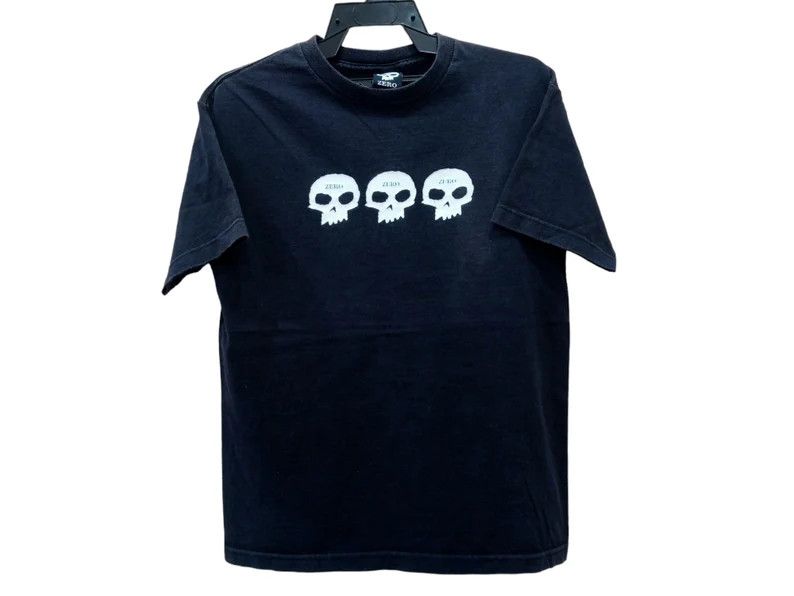 image of Skategang x Vintage Zero Skateboard T Shirt in Black, Men's (Size Medium)