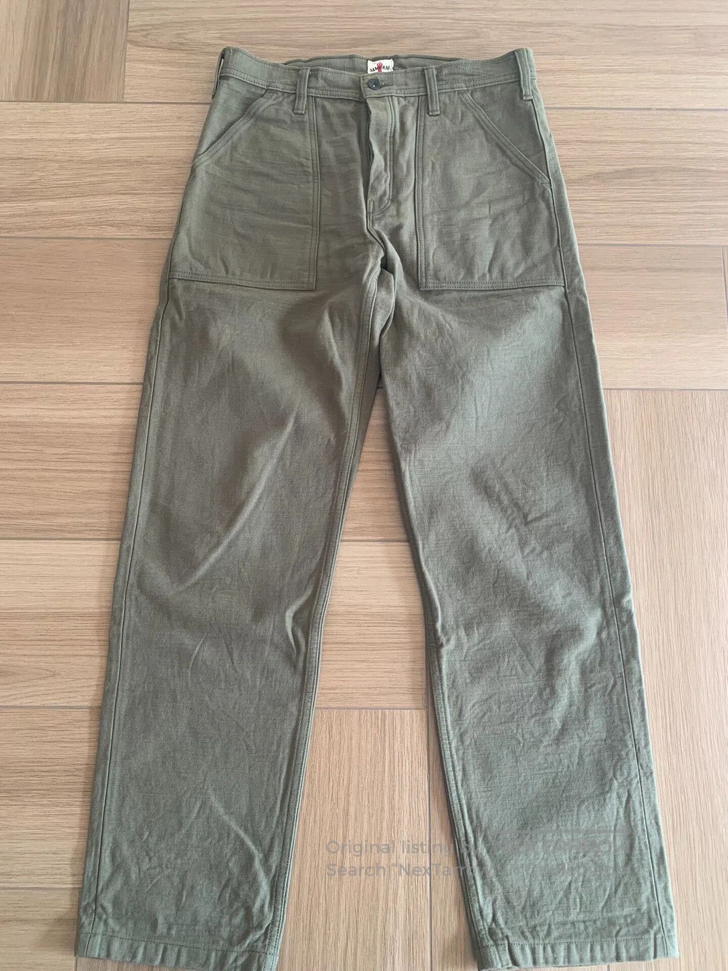 Samurai Jeans Samurai Jeans 52BPOG107 Olive Casual Pants. Size US 35 - 1 Thumbnail