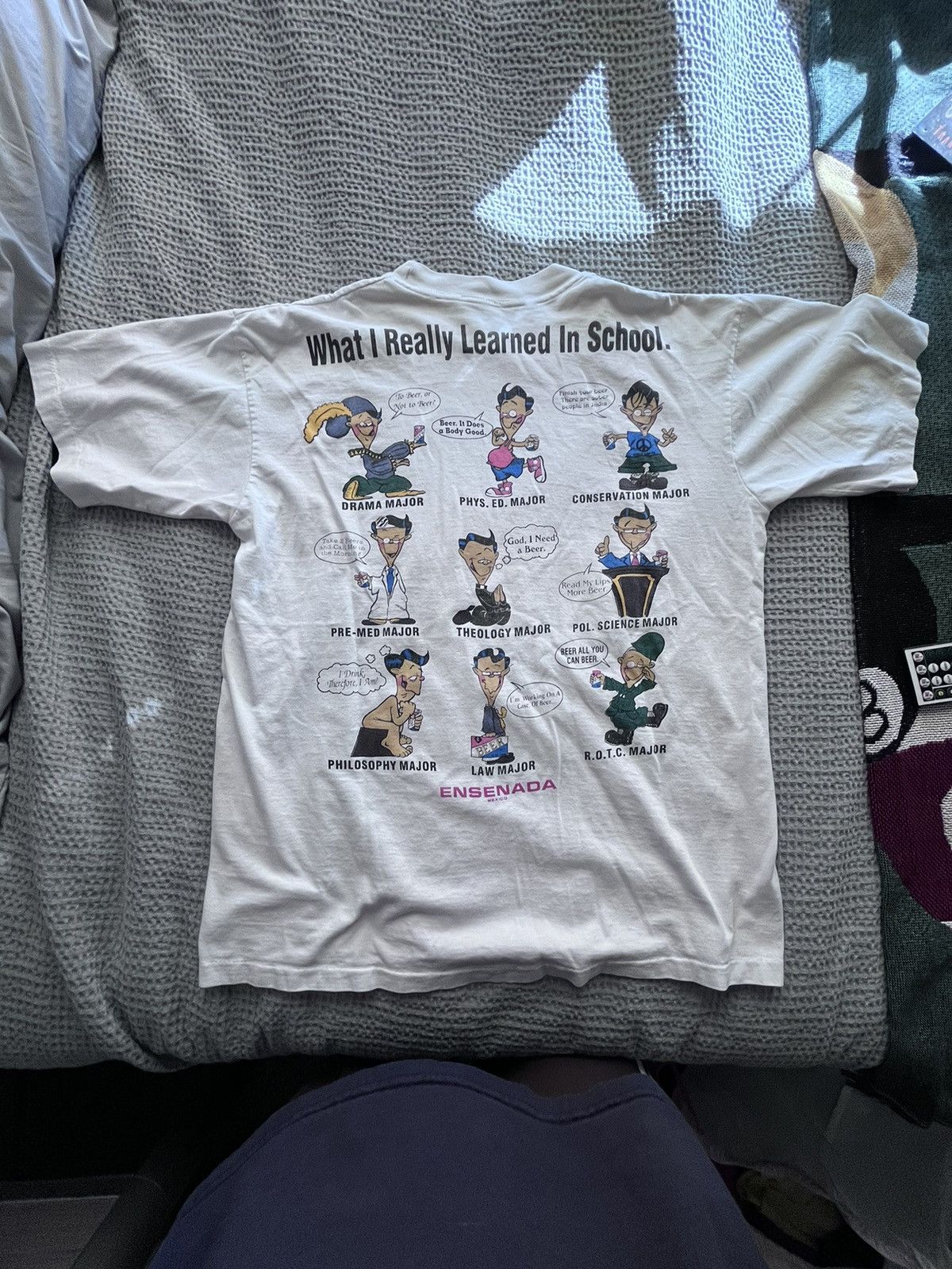 Vintage What I Really Learned in School Vintage Tee Size US L / EU 52-54 / 3 - 1 Thumbnail