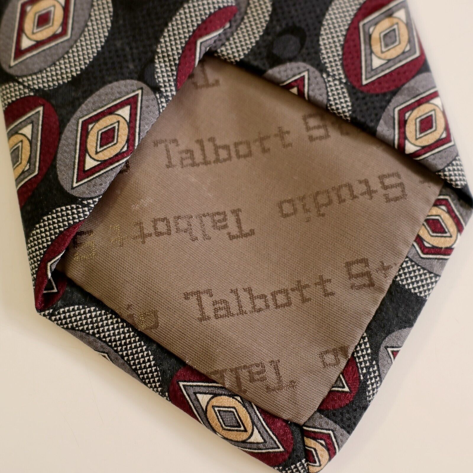 Robert Talbott Robert Talbott Carmel Valley USA Black Jacquard Print Abstra Size ONE SIZE - 4 Thumbnail