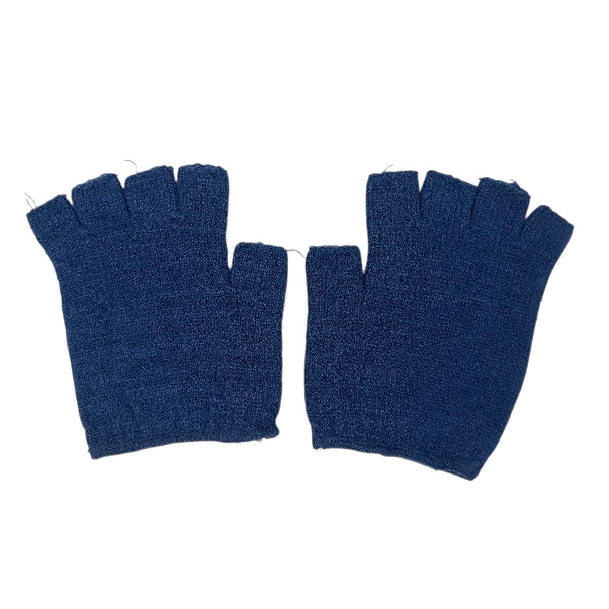 Vintage Miller Beer Good Call Fingerless Knit Gloves Navy Blue Size ONE SIZE - 2 Thumbnail