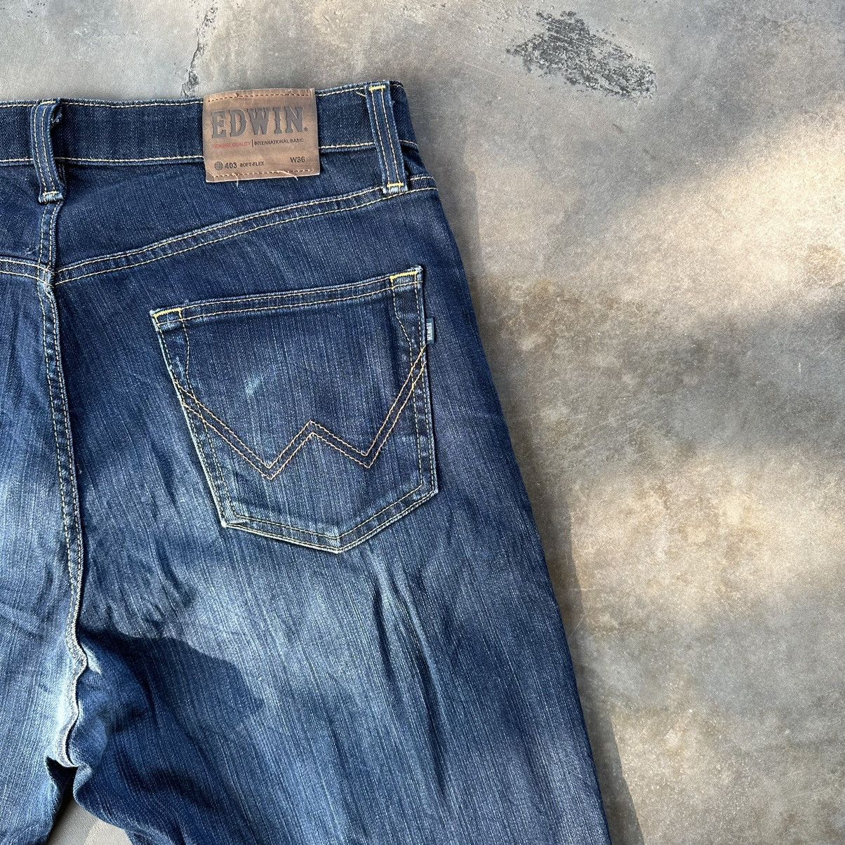 Japanese Brand Vintage Edwin Faded Denim Jeans Pants Size US 36 / EU 52 - 11 Thumbnail