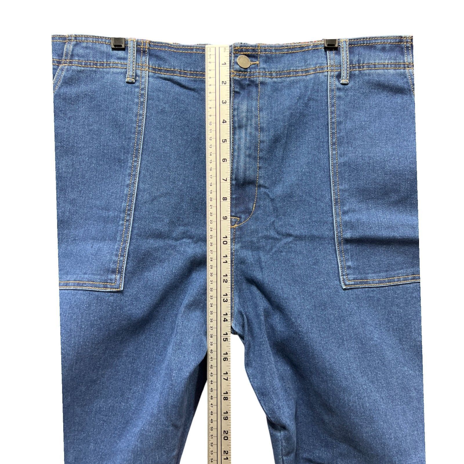 Other KnoxRose-Women's High-Rise Jeans Elastic Waistband Relaxed A Size 34" / US 12 / IT 48 - 5 Thumbnail