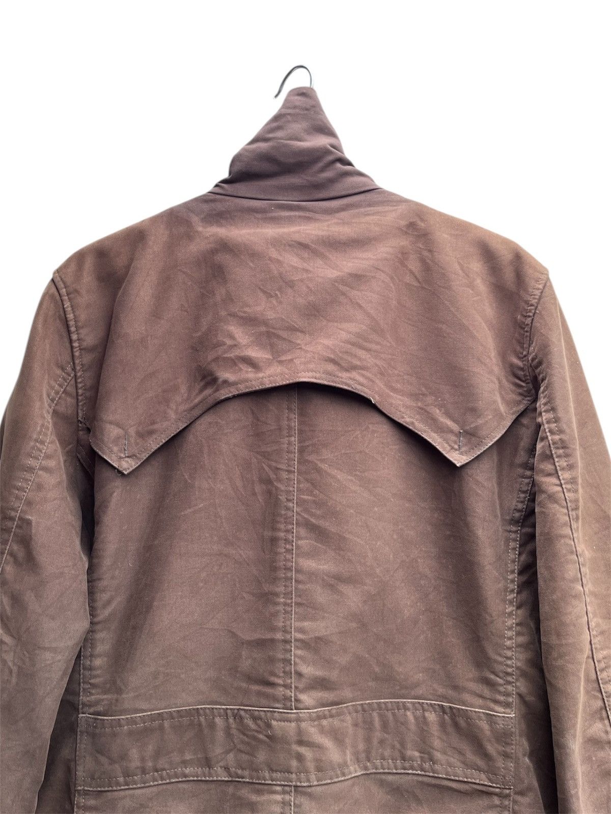 14th Addiction × Japanese Brand × Yasuyuki Ishii Atelier Sab Co Ltd Moleskin Buckle Neck Barbour-style Jacket Size US M / EU 48-50 / 2 - 10 Thumbnail