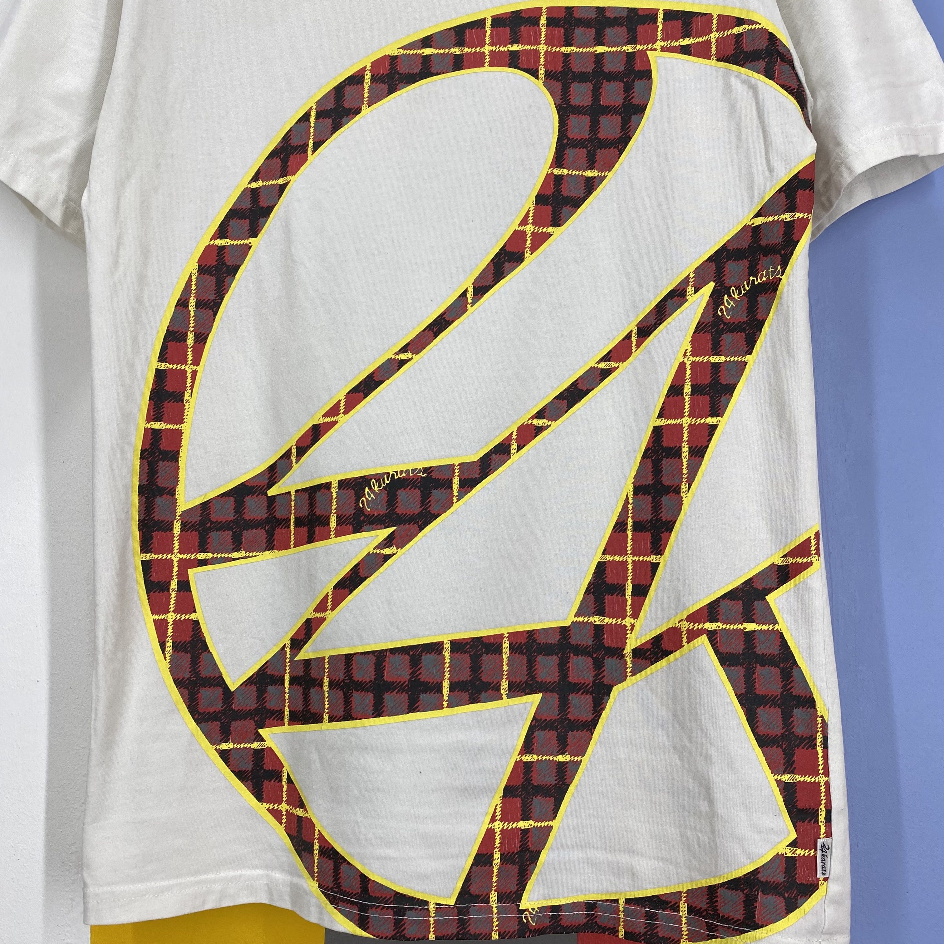 Japanese Brand Y2K Vintage 24 KARATS Crew Neck T Shirt #1851/08 Size US M / EU 48-50 / 2 - 2 Thumbnail