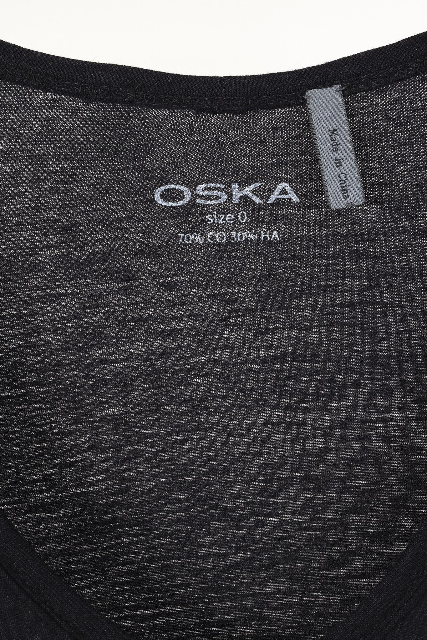 Other Oska Black Cotton Jersey Bubble-Hem T-Shirt Maxi Dress Size S / US 4 / IT 40 - 4 Thumbnail