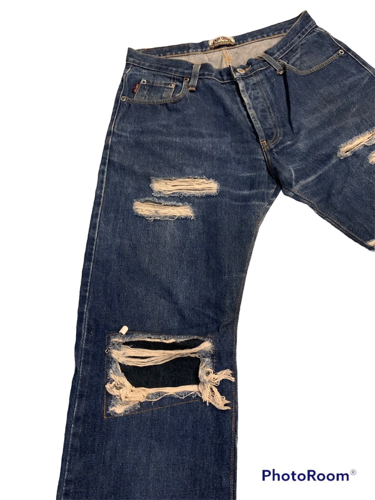 Denime Distressed/patchwork Denim kurt Cobain style Size US 30 / EU 46 - 3 Thumbnail