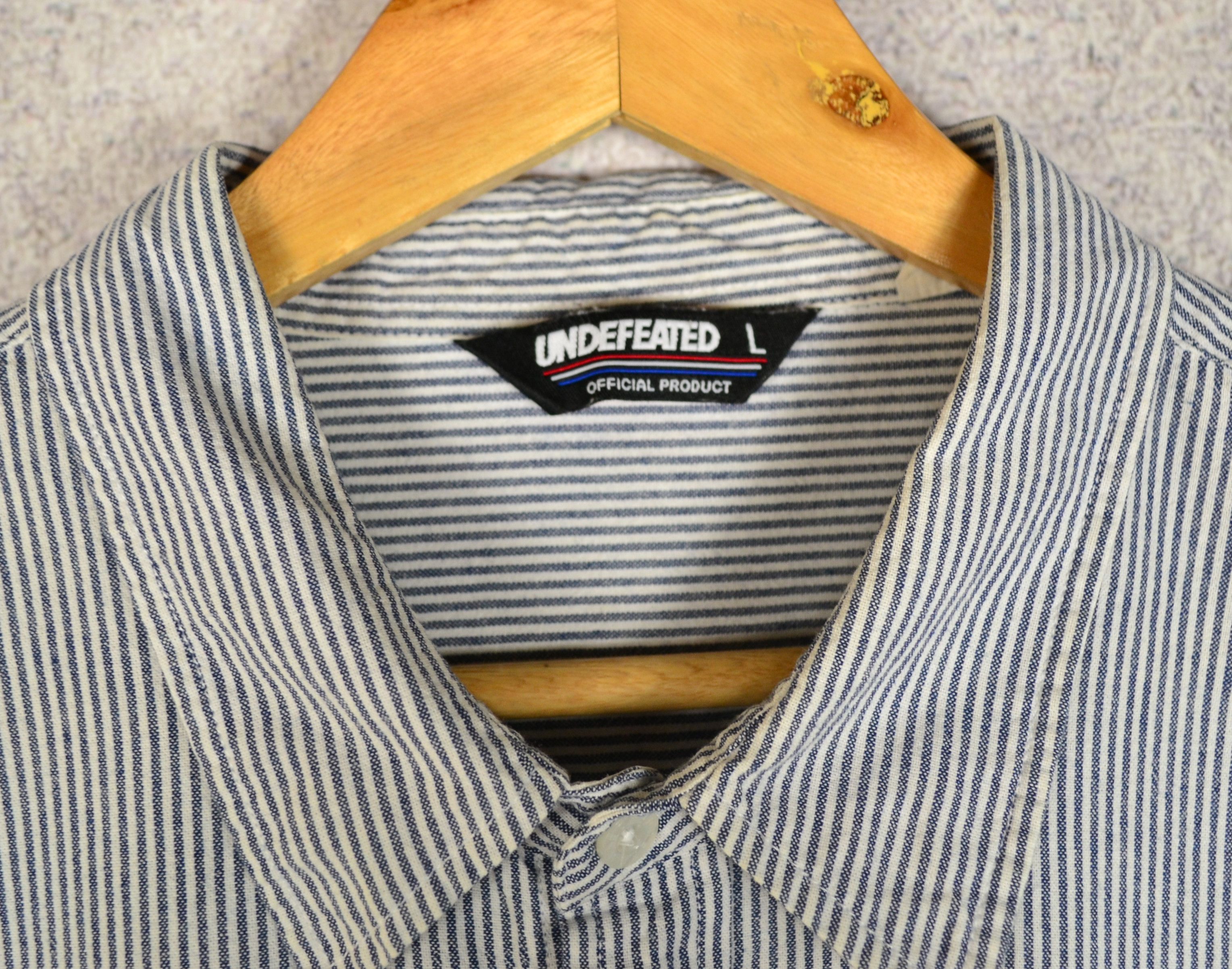 Undefeated Undefeated Striped Oxford Shirt LA Size US L / EU 52-54 / 3 - 4 Thumbnail
