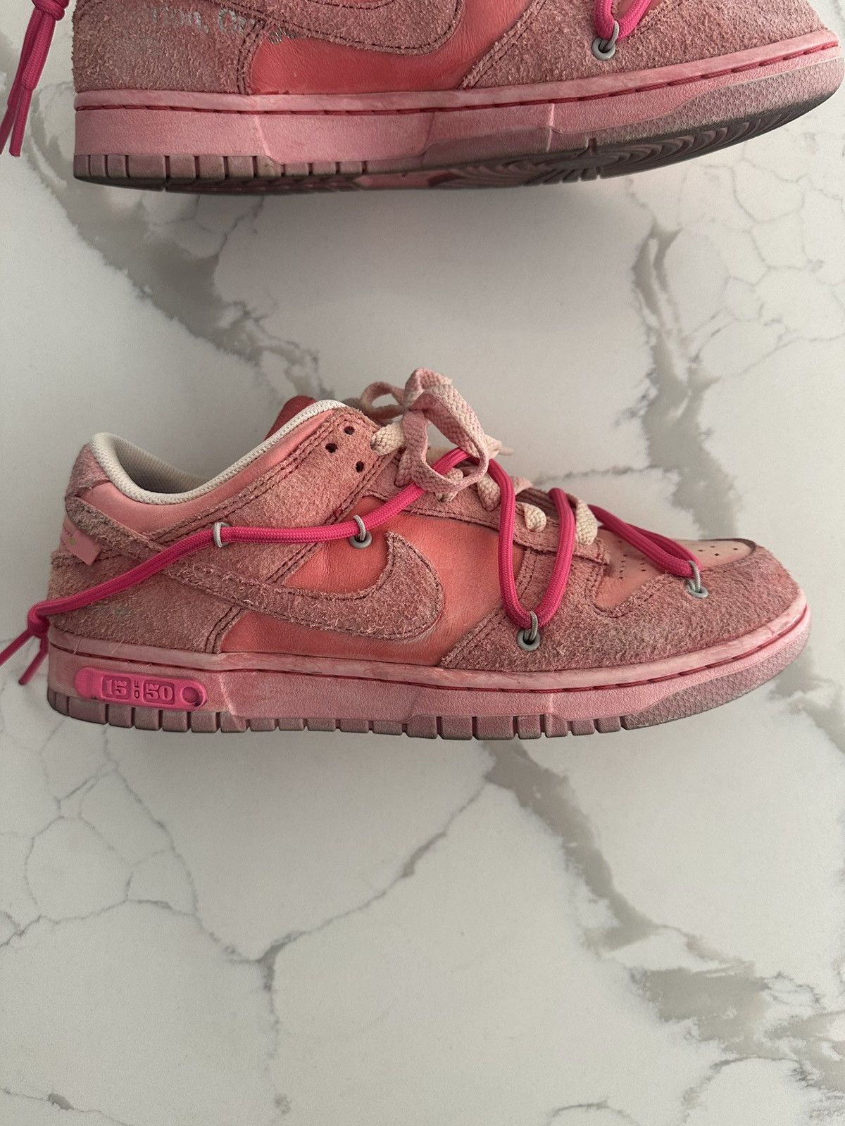 Nike × Off-White Cherry Blossom Dunks Lot 15 of 50 Size US 9 / EU 42 - 6 Thumbnail