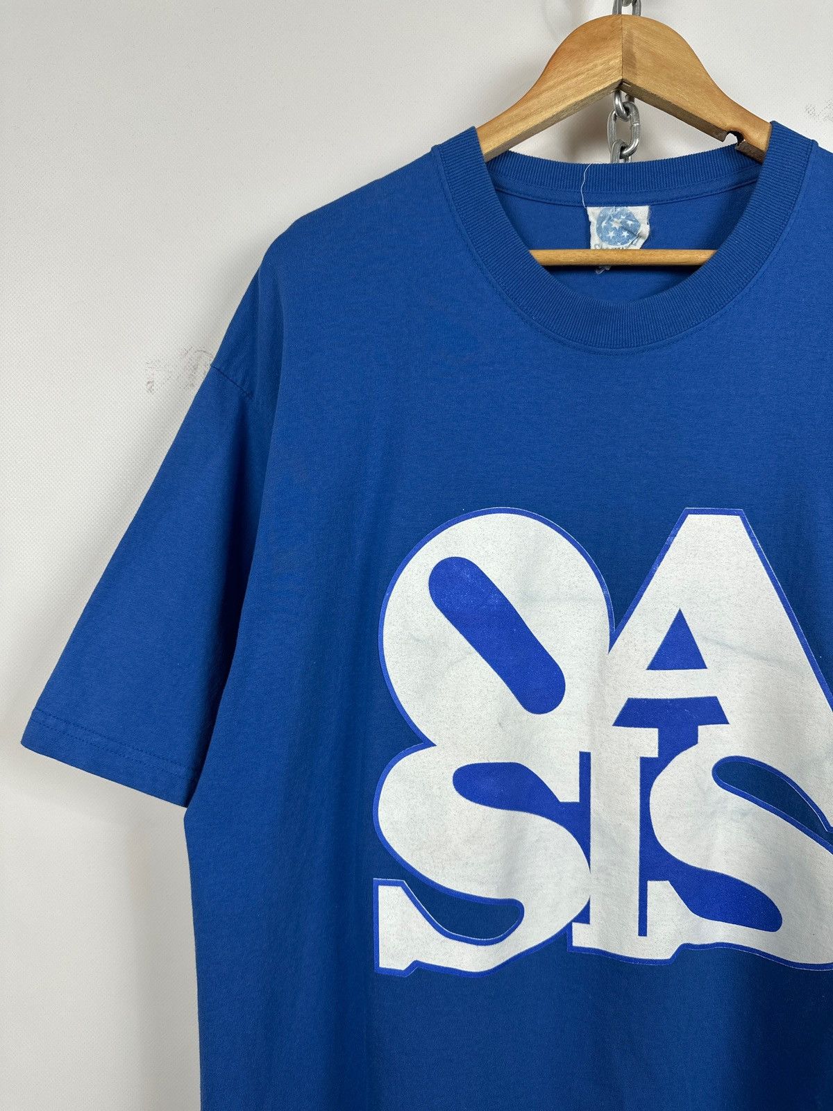 Band Tees 2002 Vintage Oasis Heathen Chemistry Tour Blue Band T-Shirt Size US XL / EU 56 / 4 - 4 Thumbnail