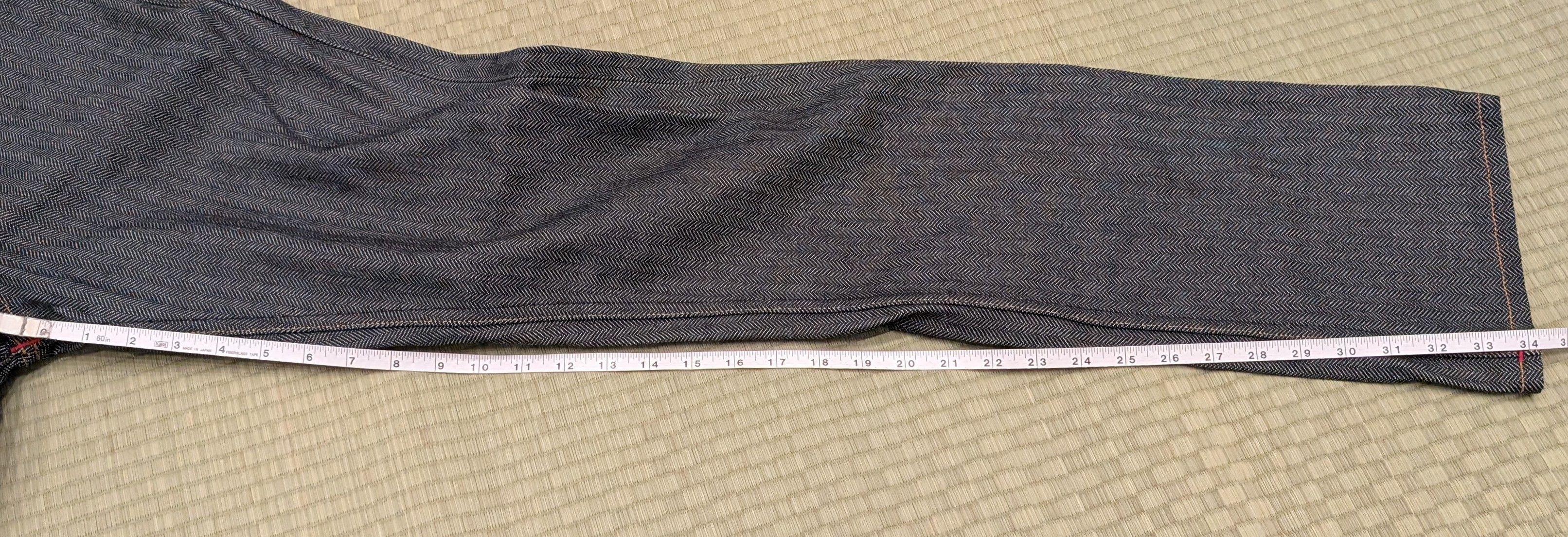 Gustin LNWOT Gustin #562 Herringbone Selvedge Denim Jeans Size US 29 - 9 Thumbnail