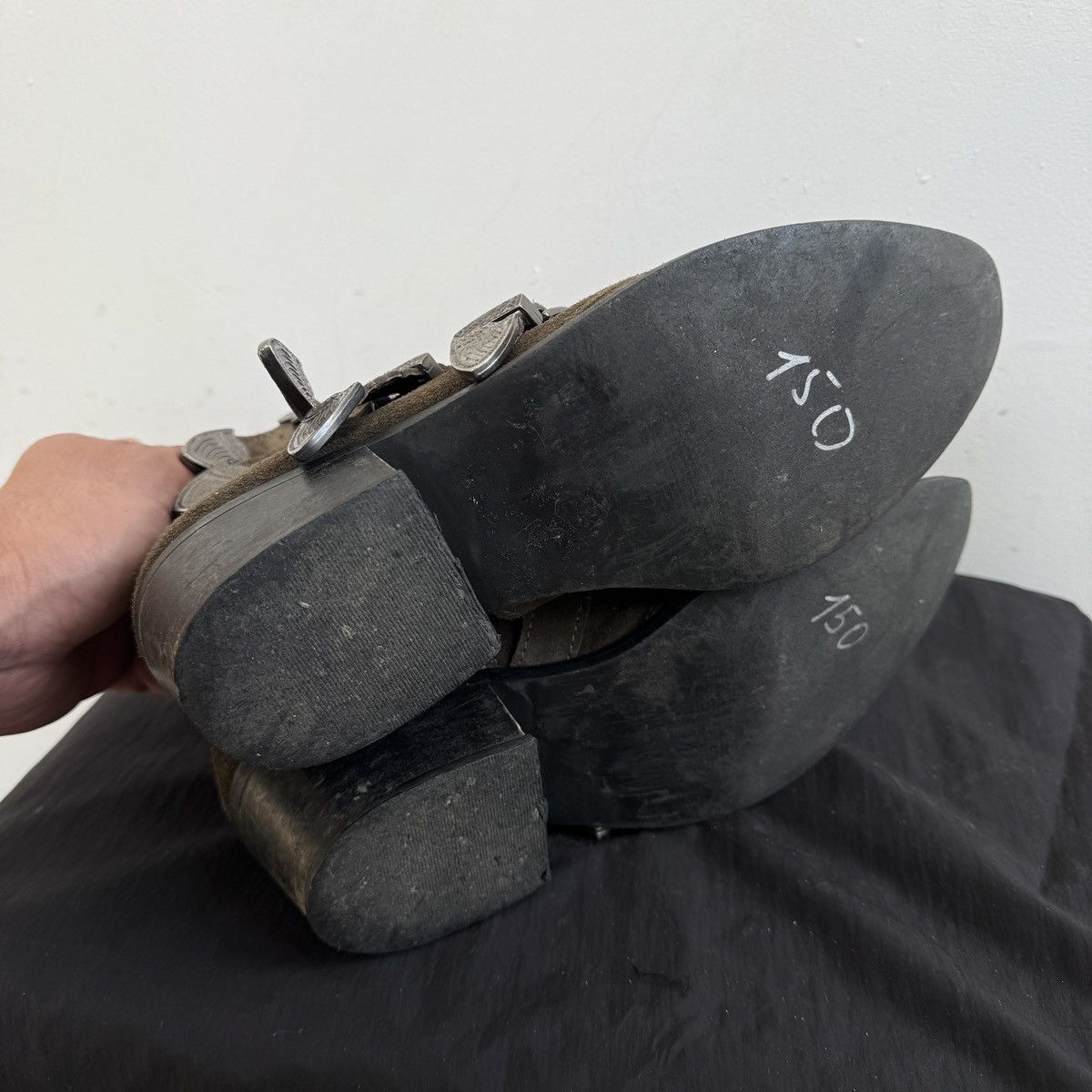Japanese Brand Pavement Cowboy Western Boots With Buckles Detail Size US 9 / IT 39 - 6 Thumbnail