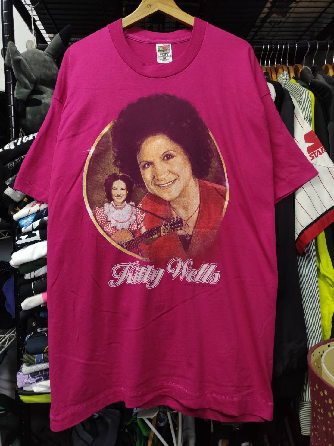 Band Tees Vtg 90's Kitty Wells Country Singer Single Stich USA T-Shirt Size US XXL / EU 58 / 5 - 2 Thumbnail
