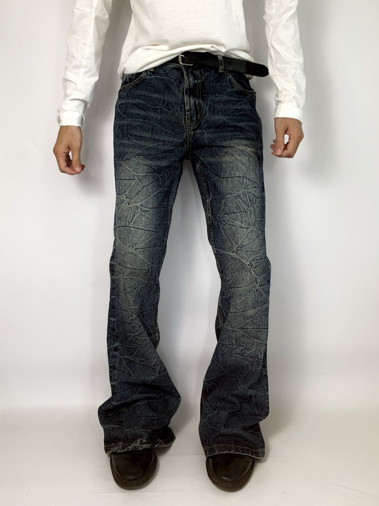 If Six Was Nine super flared mudwash batter jeans japan ifsx style lgb Size US 30 / EU 46 - 1 Thumbnail