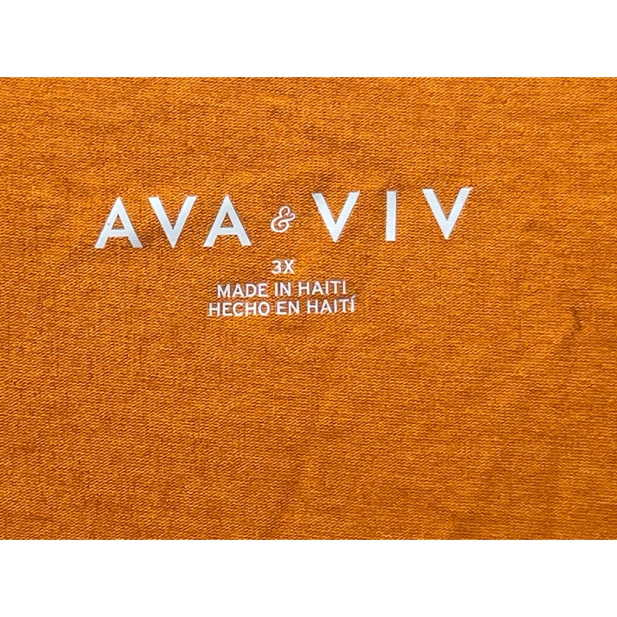 Other Ava & Viv - Women's Short Sleeve Relaxed Scoop Neck T-Shirt Size 3XL / US 20-22 - 13 Thumbnail